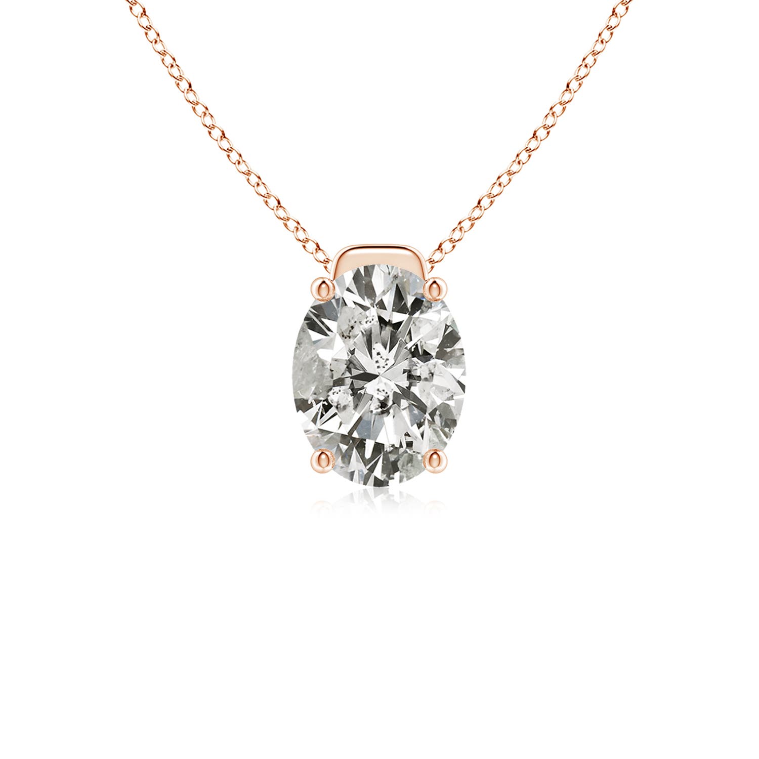 K, I3 / 1.76 CT / 14 KT Rose Gold