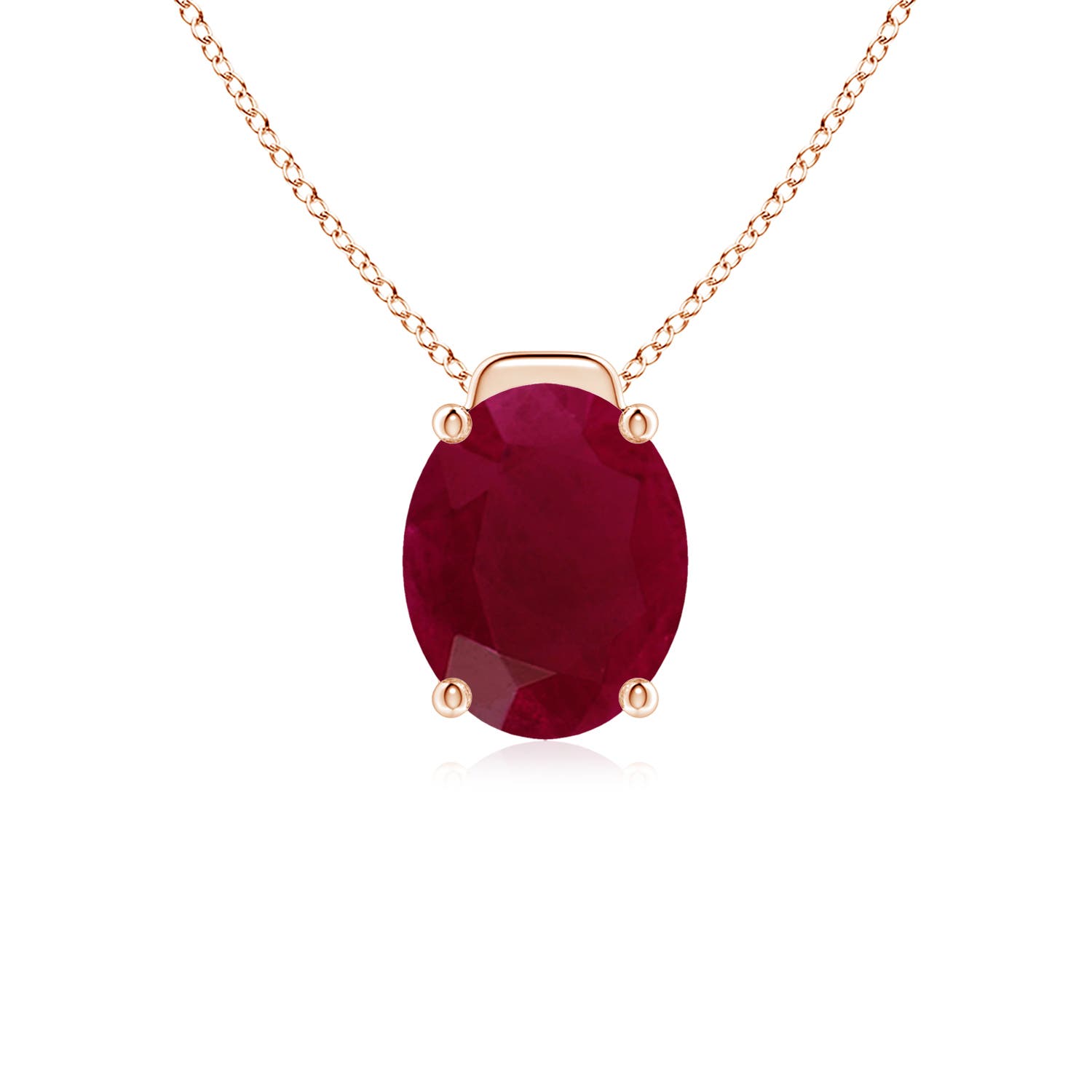 A - Ruby / 3.3 CT / 18 KT Rose Gold