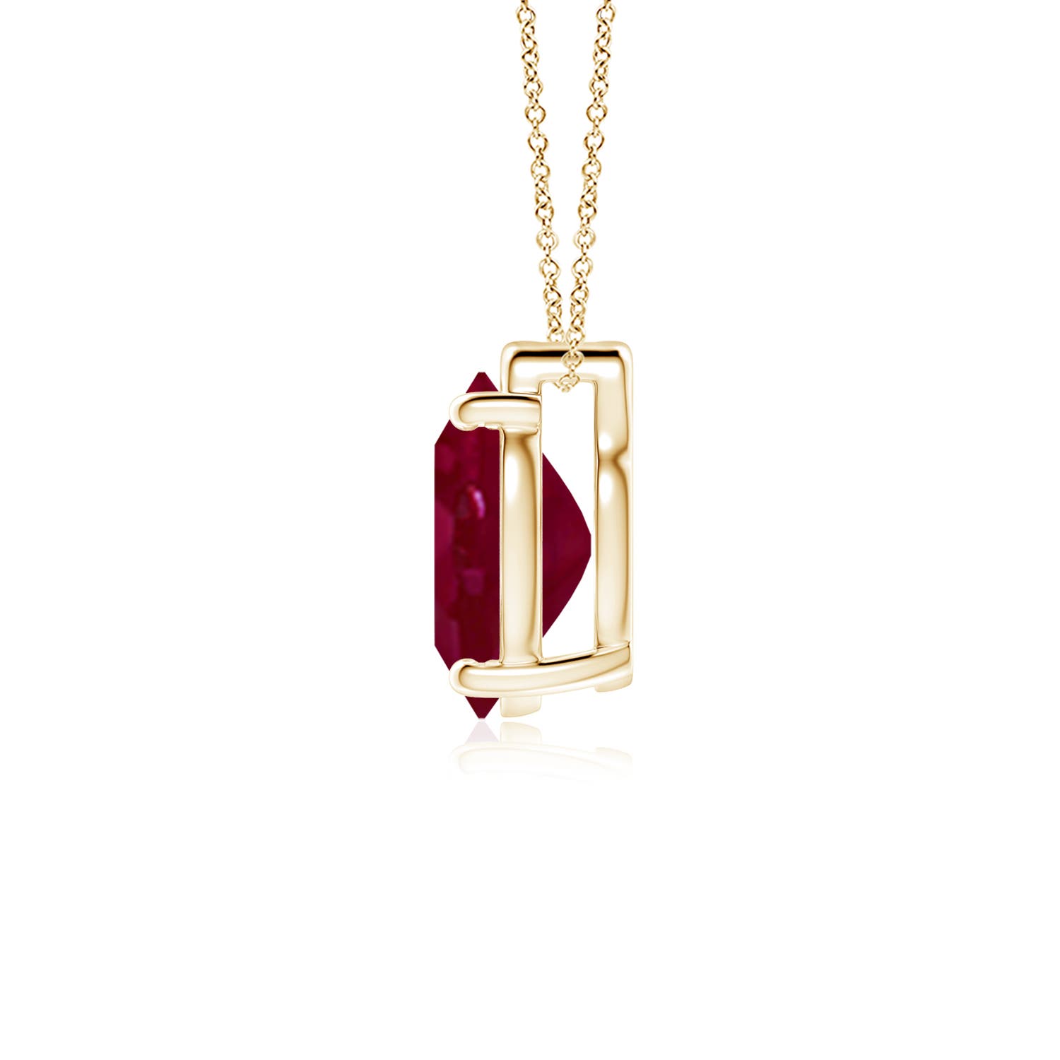 A - Ruby / 3.3 CT / 18 KT Yellow Gold