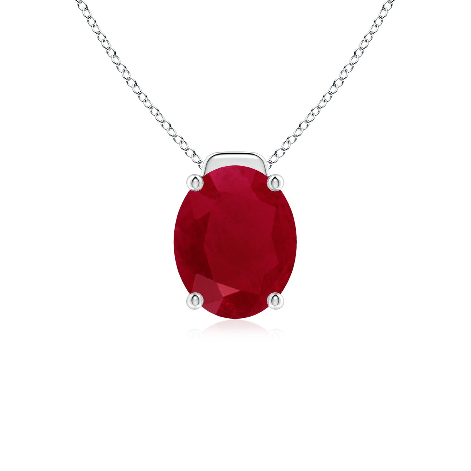 AA - Ruby / 3.3 CT / 18 KT White Gold