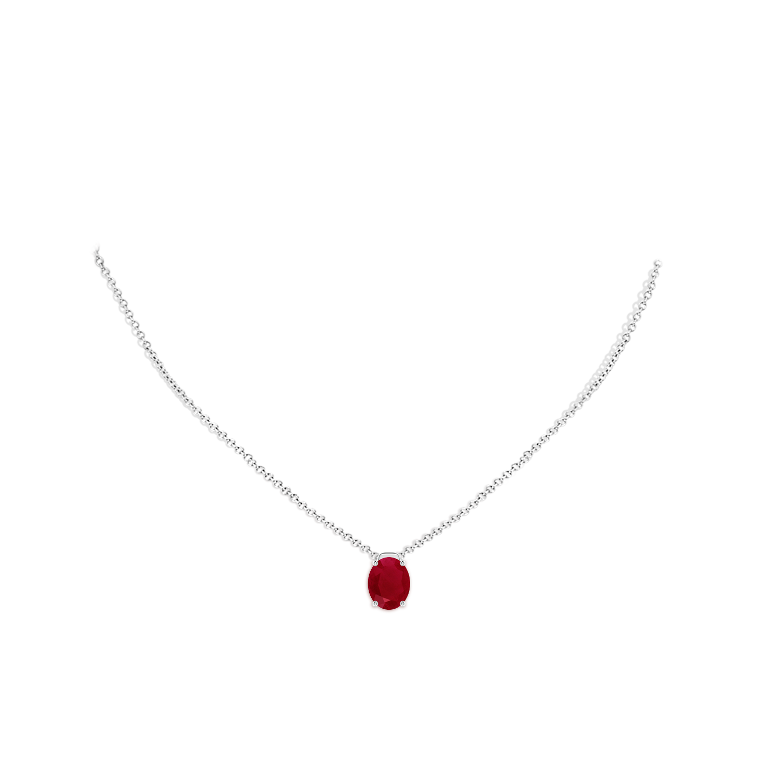 AA - Ruby / 3.3 CT / 18 KT White Gold