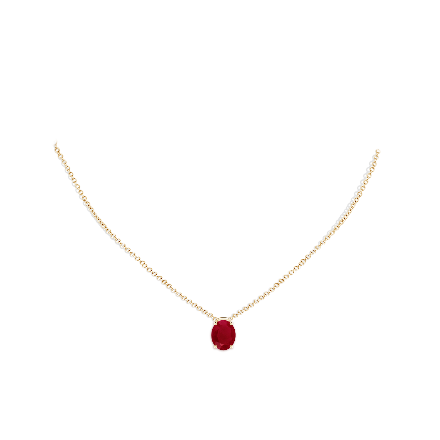 AA - Ruby / 3.3 CT / 18 KT Yellow Gold