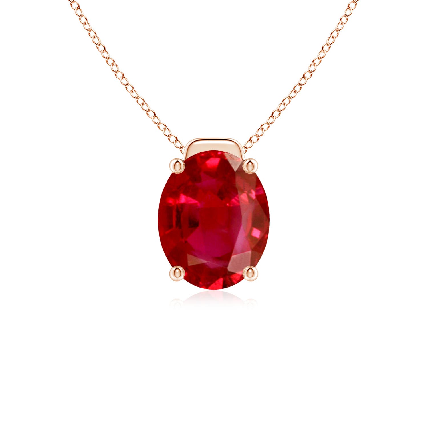 AAA - Ruby / 3.3 CT / 18 KT Rose Gold