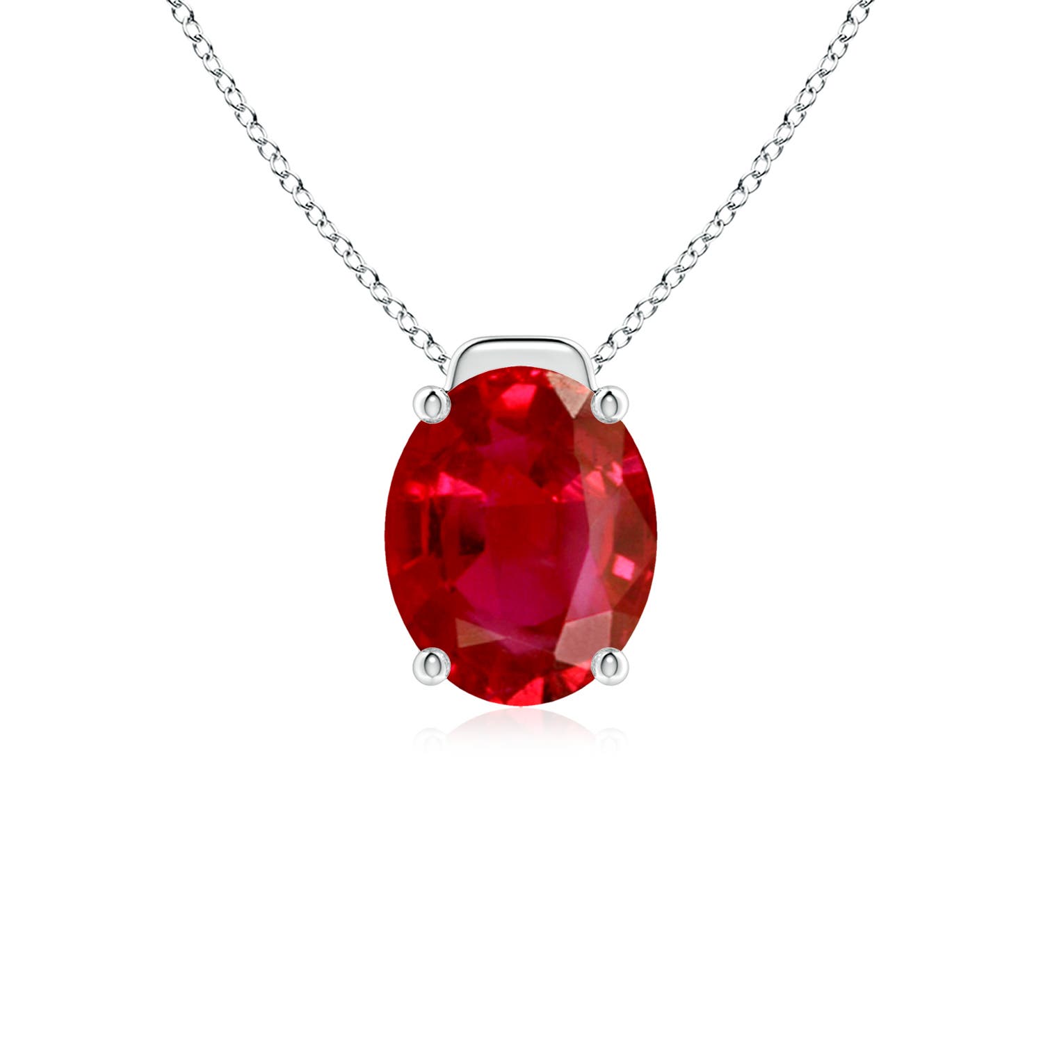 AAA - Ruby / 3.3 CT / 18 KT White Gold