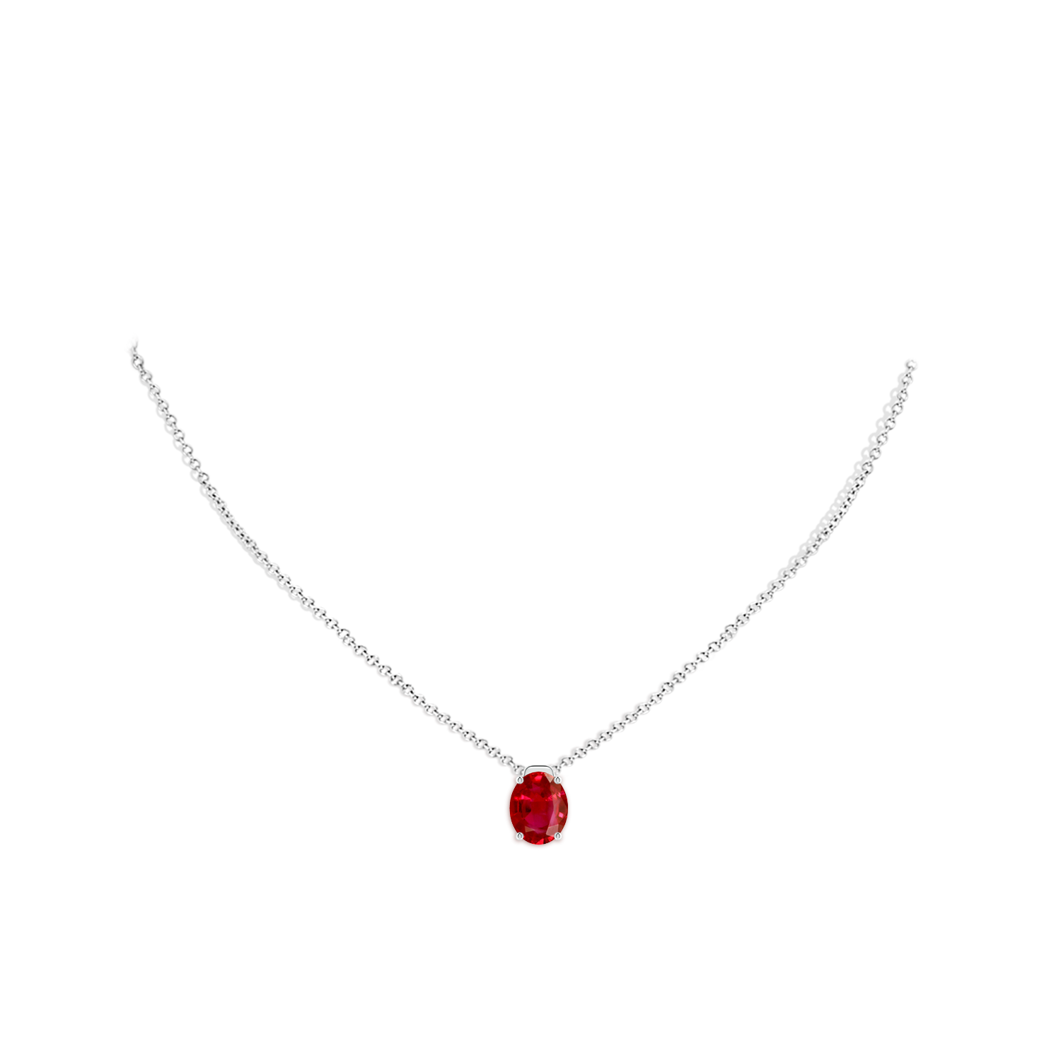 AAA - Ruby / 3.3 CT / 18 KT White Gold