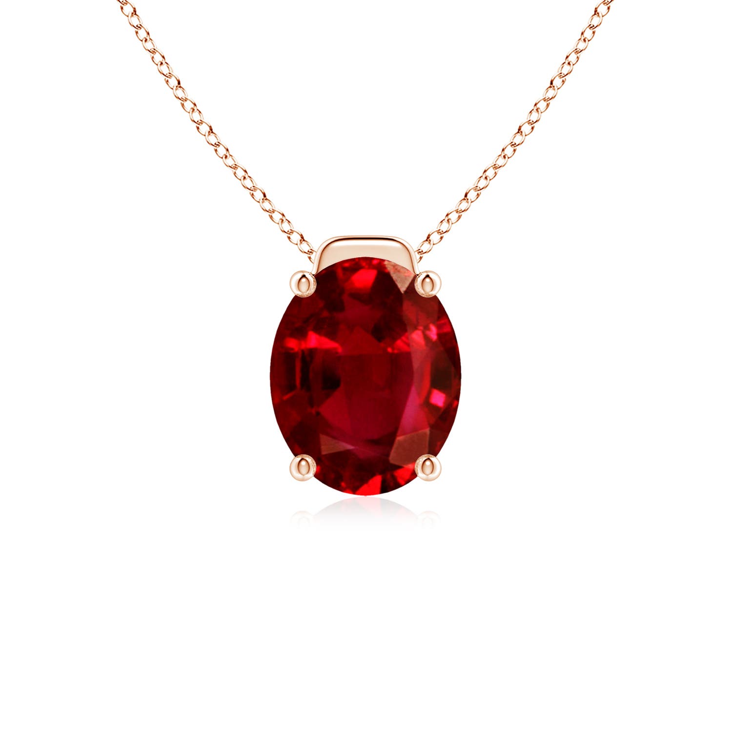 AAAA - Ruby / 3.3 CT / 18 KT Rose Gold