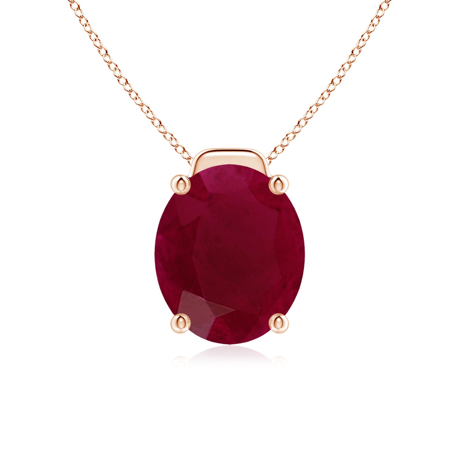 A - Ruby / 6 CT / 18 KT Rose Gold