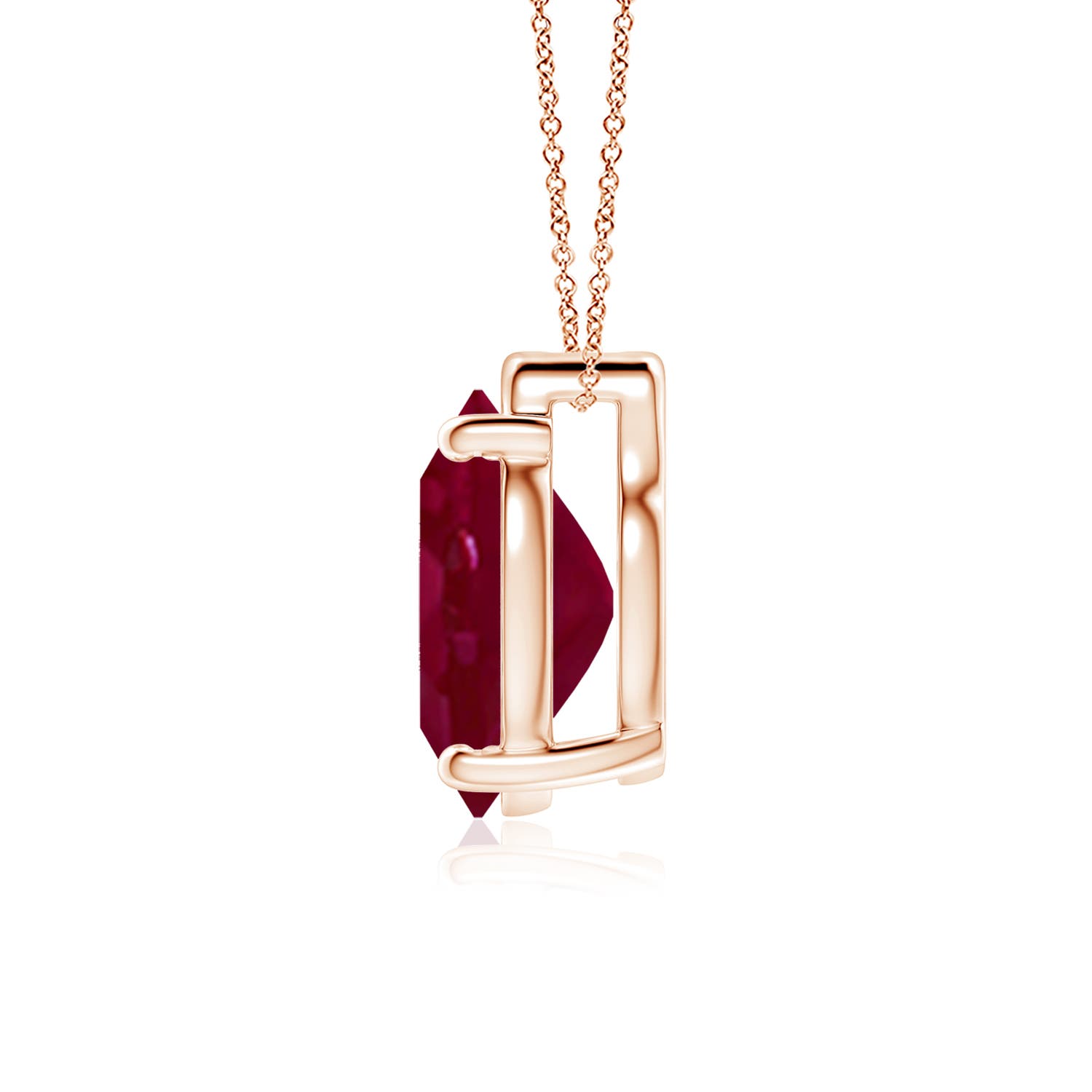 A - Ruby / 6 CT / 18 KT Rose Gold