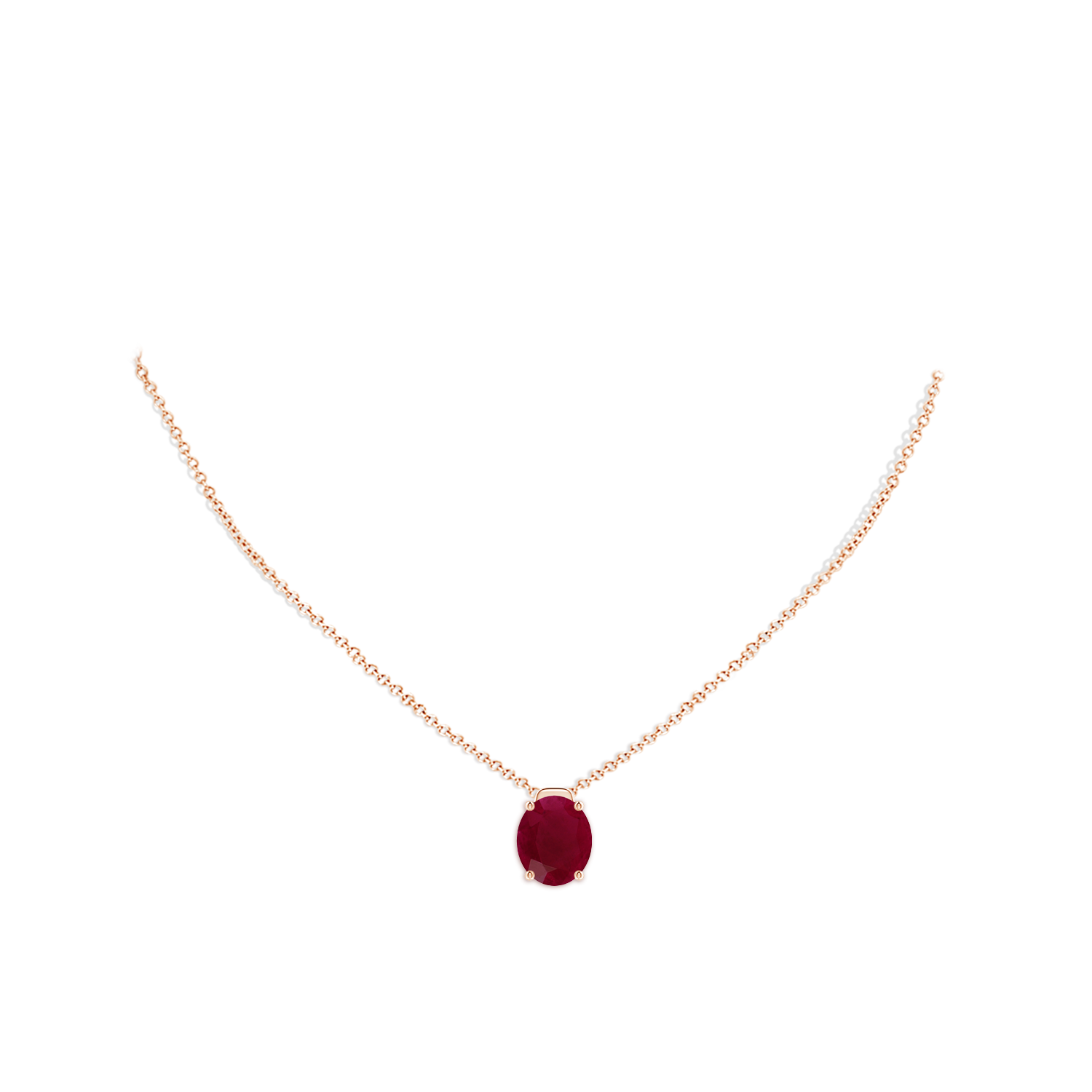 A - Ruby / 6 CT / 18 KT Rose Gold