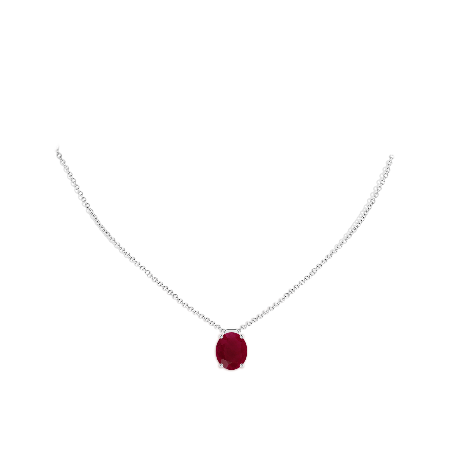 A - Ruby / 6 CT / 18 KT White Gold