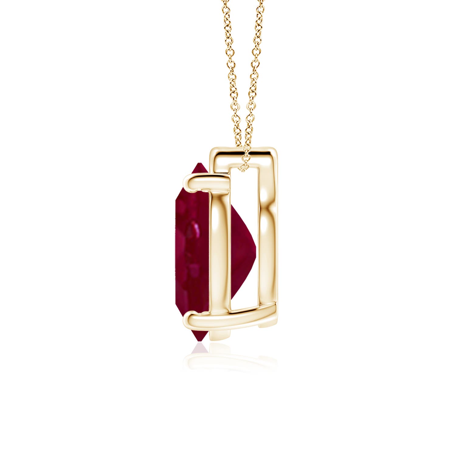 A - Ruby / 6 CT / 18 KT Yellow Gold