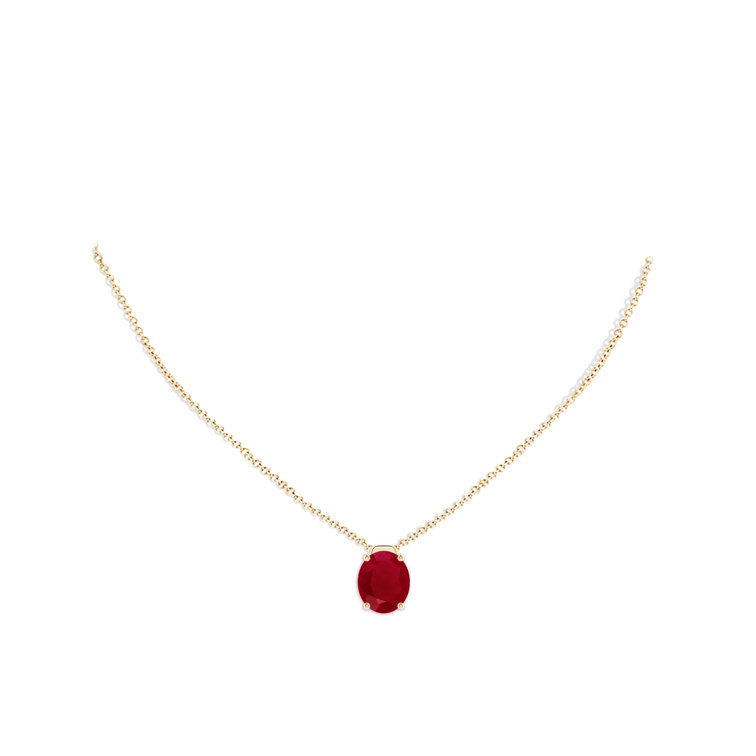 AA - Ruby / 6 CT / 18 KT Yellow Gold