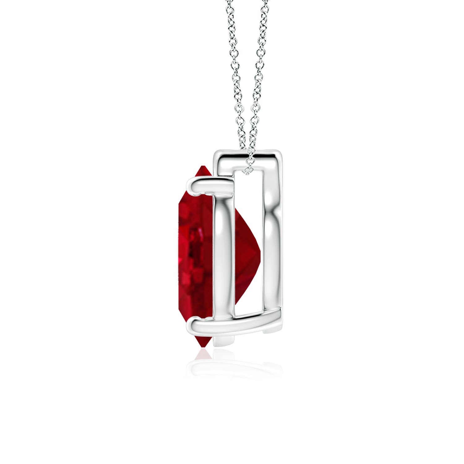 AAA - Ruby / 6 CT / 18 KT White Gold