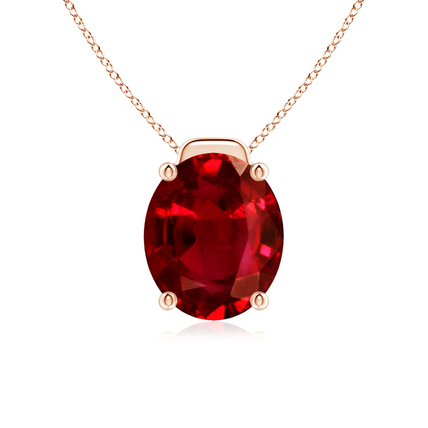 AAAA - Ruby / 6 CT / 18 KT Rose Gold