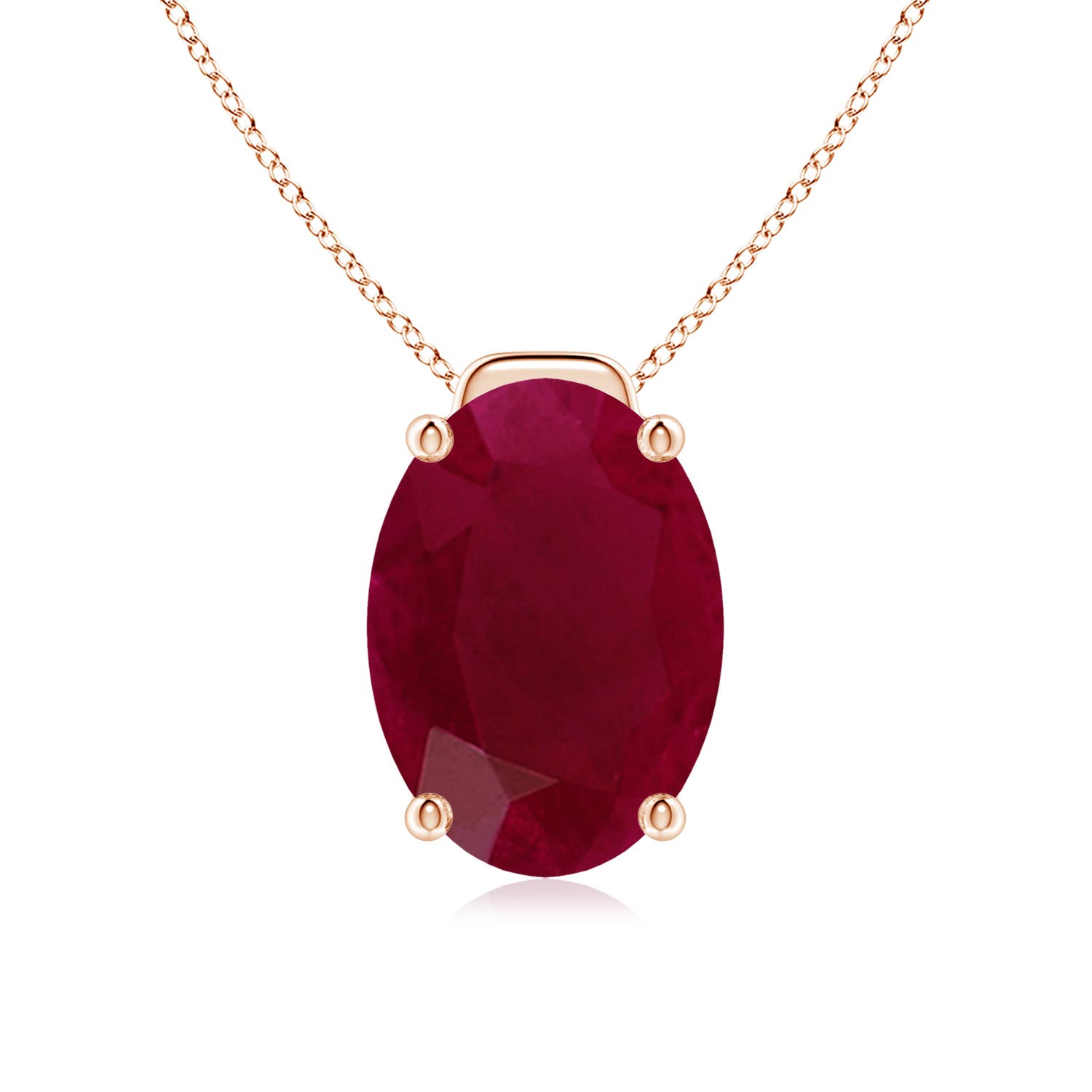 A - Ruby / 7.25 CT / 18 KT Rose Gold