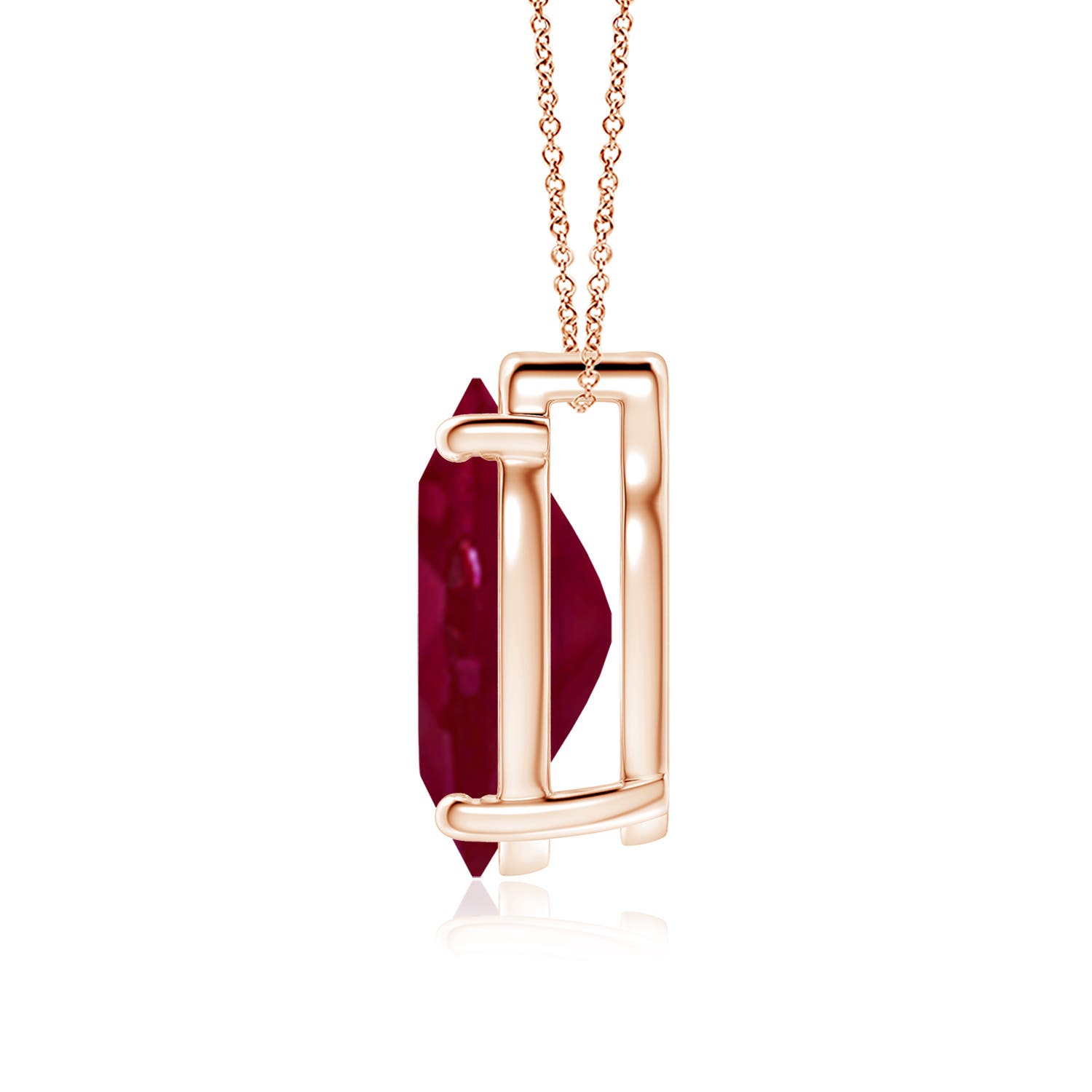 A - Ruby / 7.25 CT / 18 KT Rose Gold