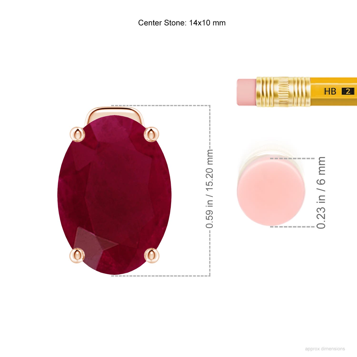 A - Ruby / 7.25 CT / 18 KT Rose Gold