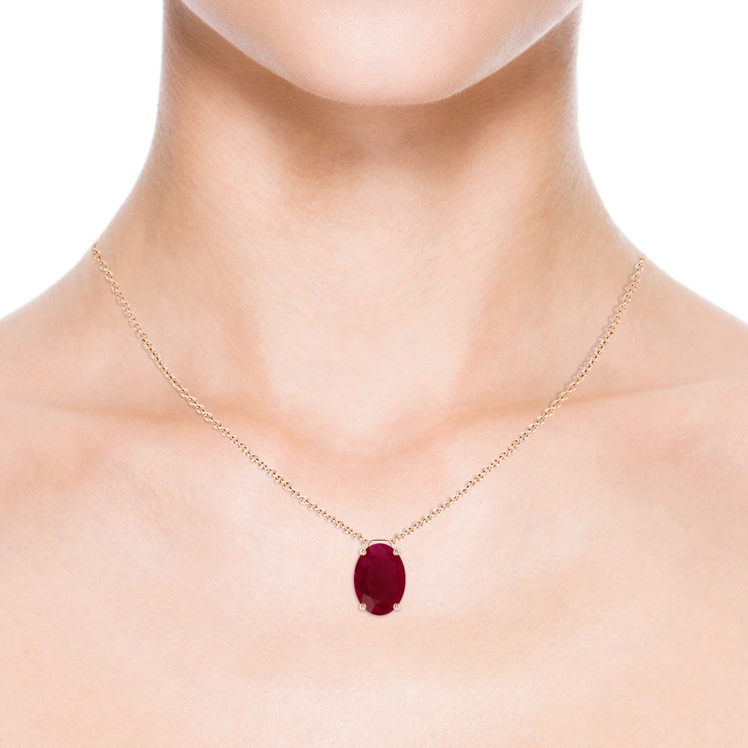 A - Ruby / 7.25 CT / 18 KT Rose Gold