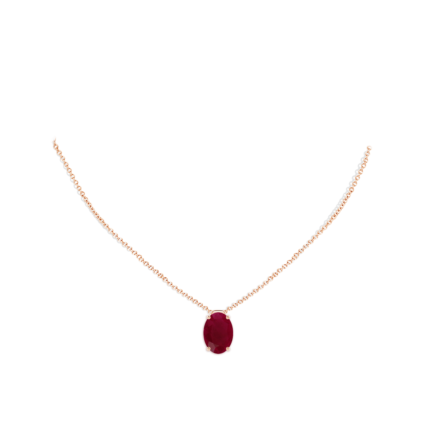 A - Ruby / 7.25 CT / 18 KT Rose Gold