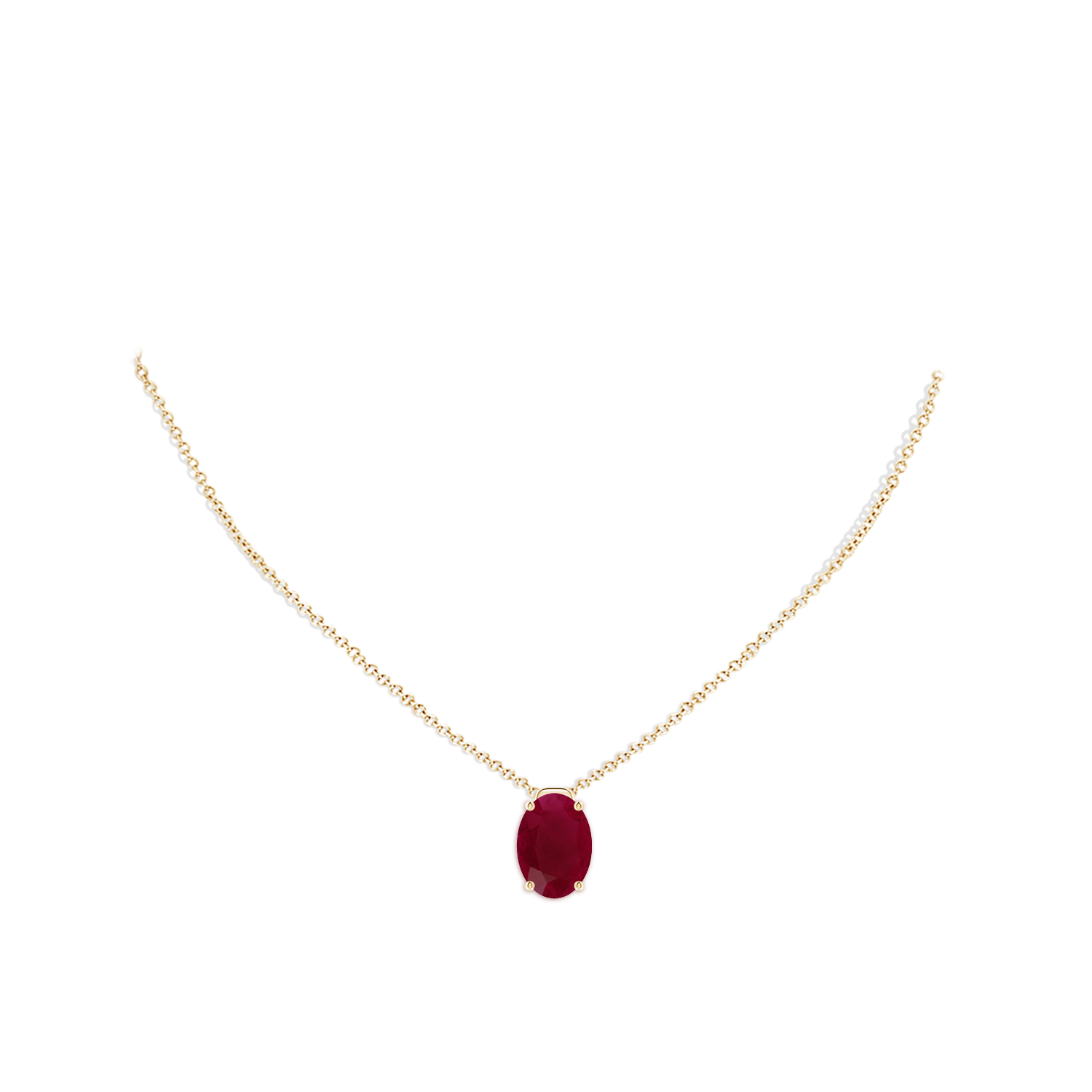 A - Ruby / 7.25 CT / 18 KT Yellow Gold