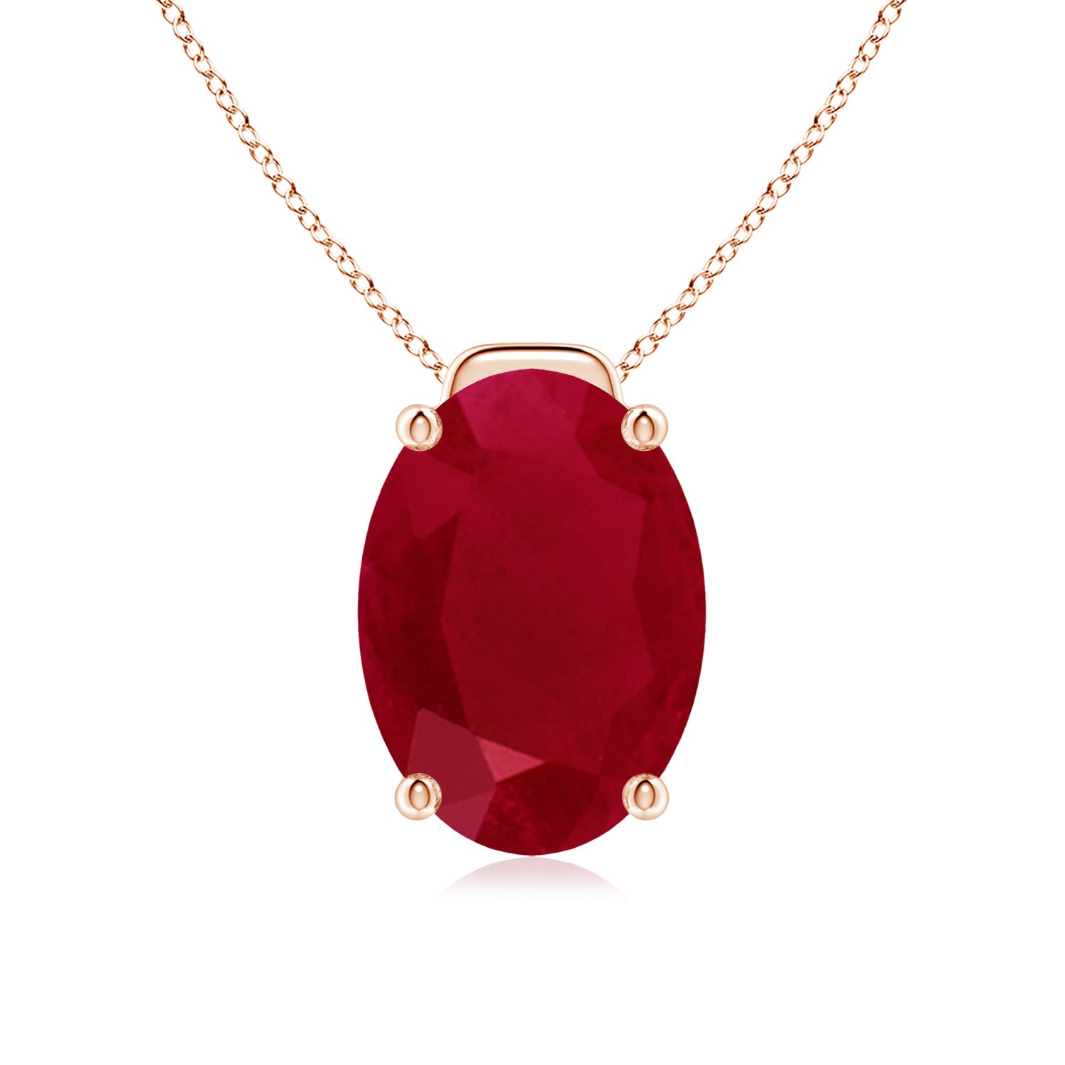 AA - Ruby / 7.25 CT / 18 KT Rose Gold