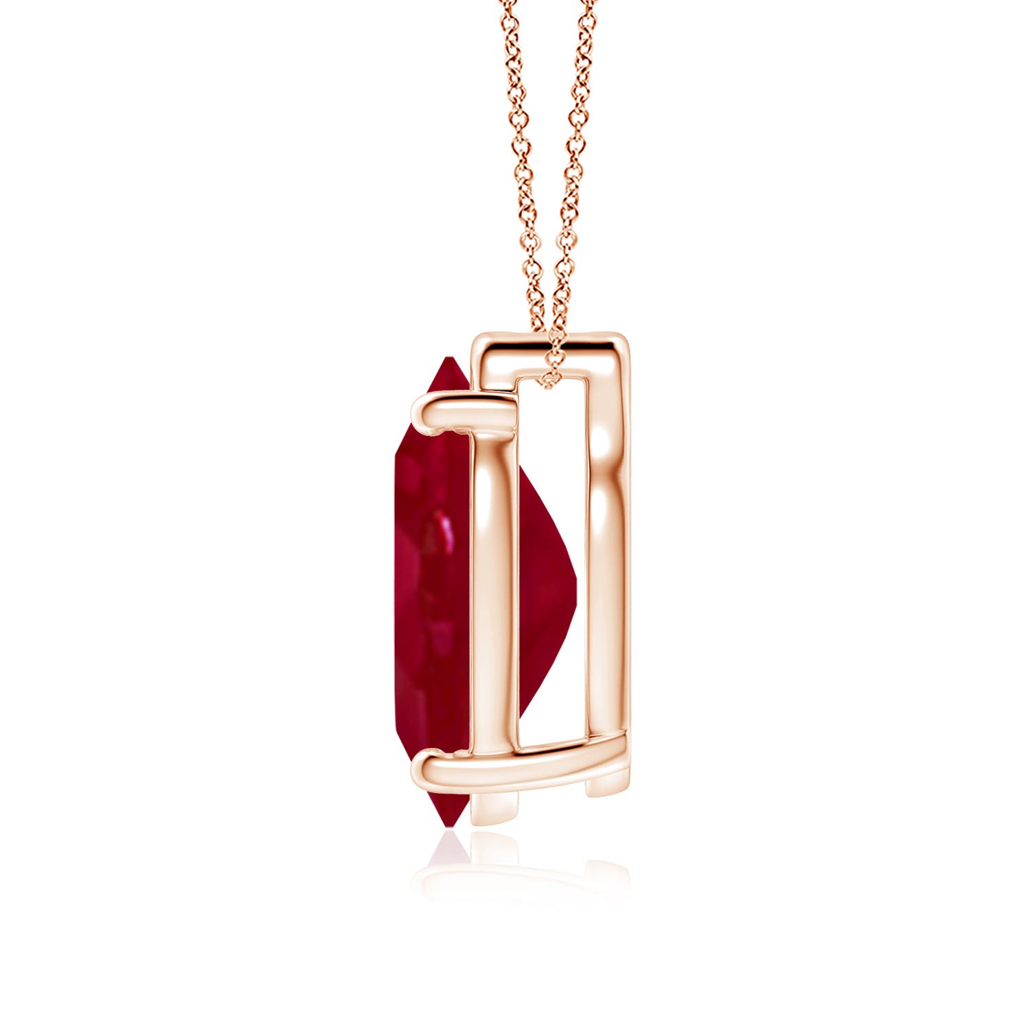 AA - Ruby / 7.25 CT / 18 KT Rose Gold