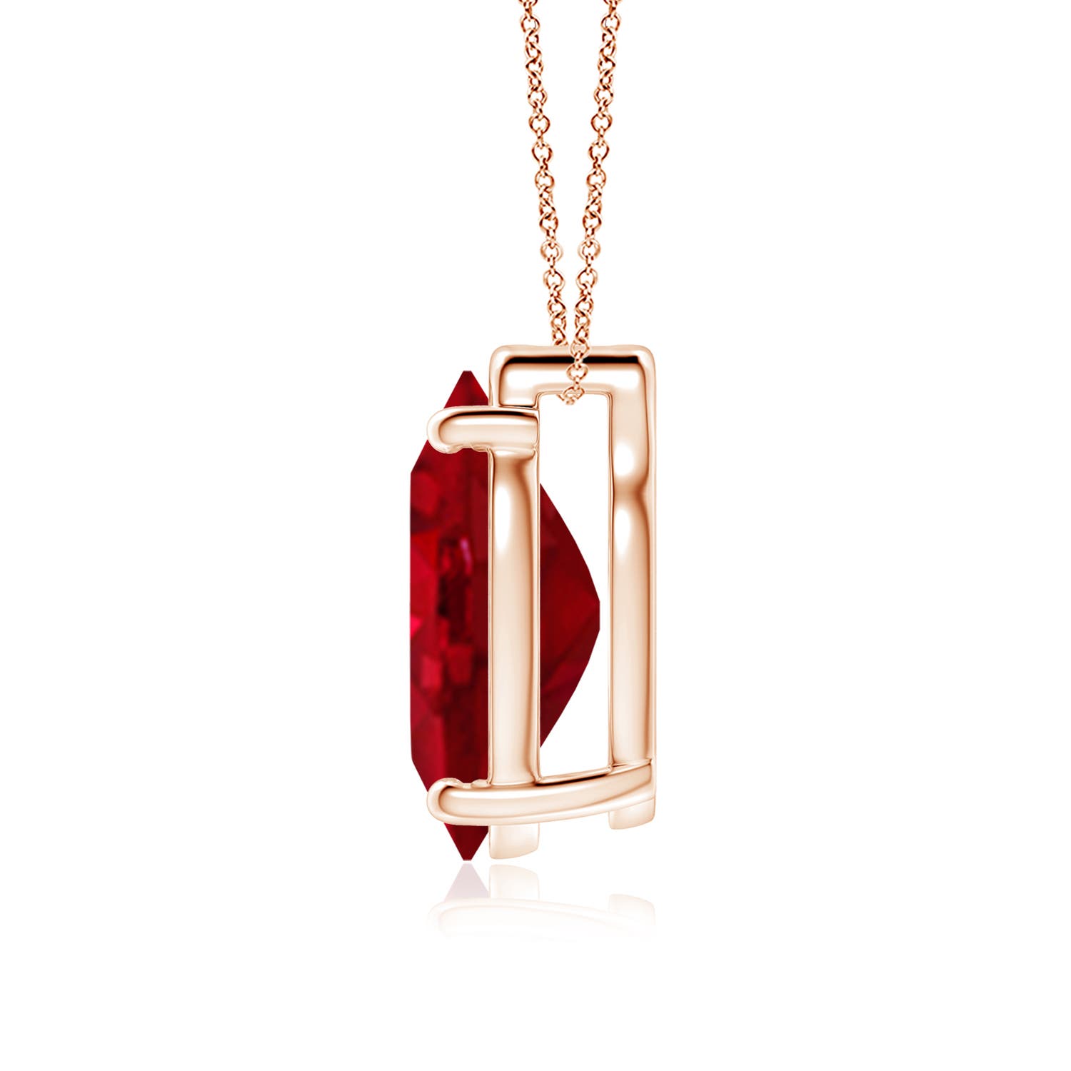 AAA - Ruby / 7.25 CT / 18 KT Rose Gold