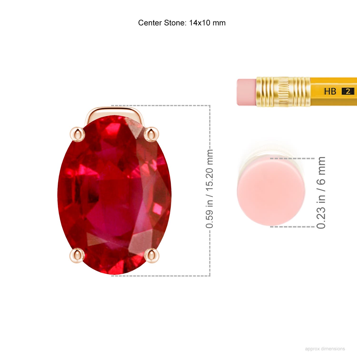 AAA - Ruby / 7.25 CT / 18 KT Rose Gold