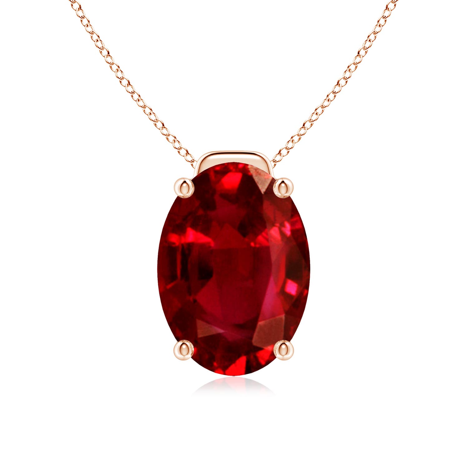 AAAA - Ruby / 7.25 CT / 18 KT Rose Gold