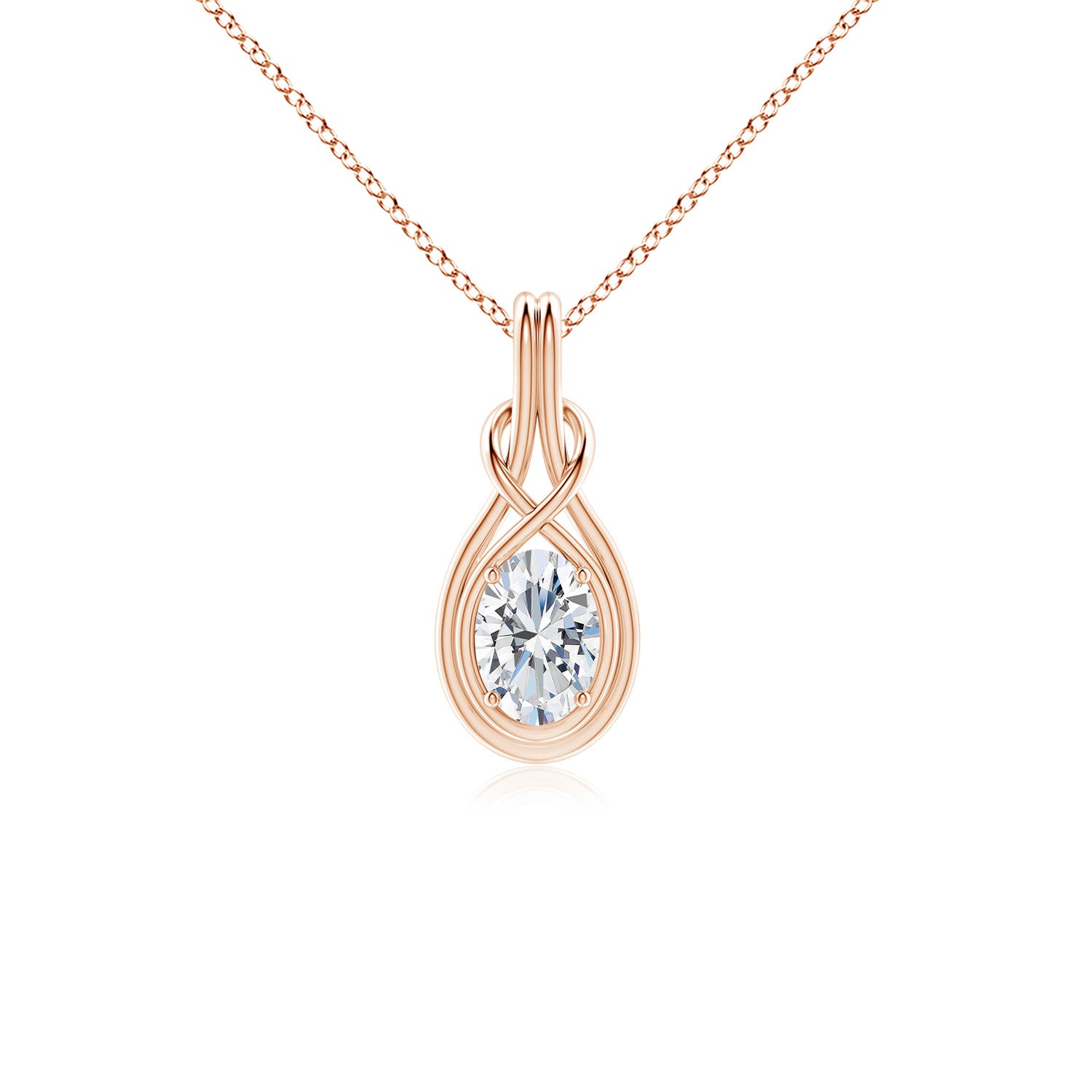 G, VS2 / 0.76 CT / 18 KT Rose Gold