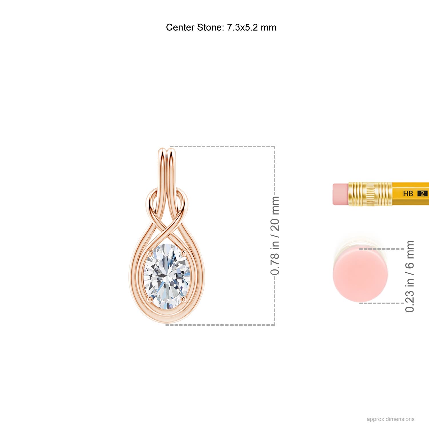 G, VS2 / 0.76 CT / 18 KT Rose Gold