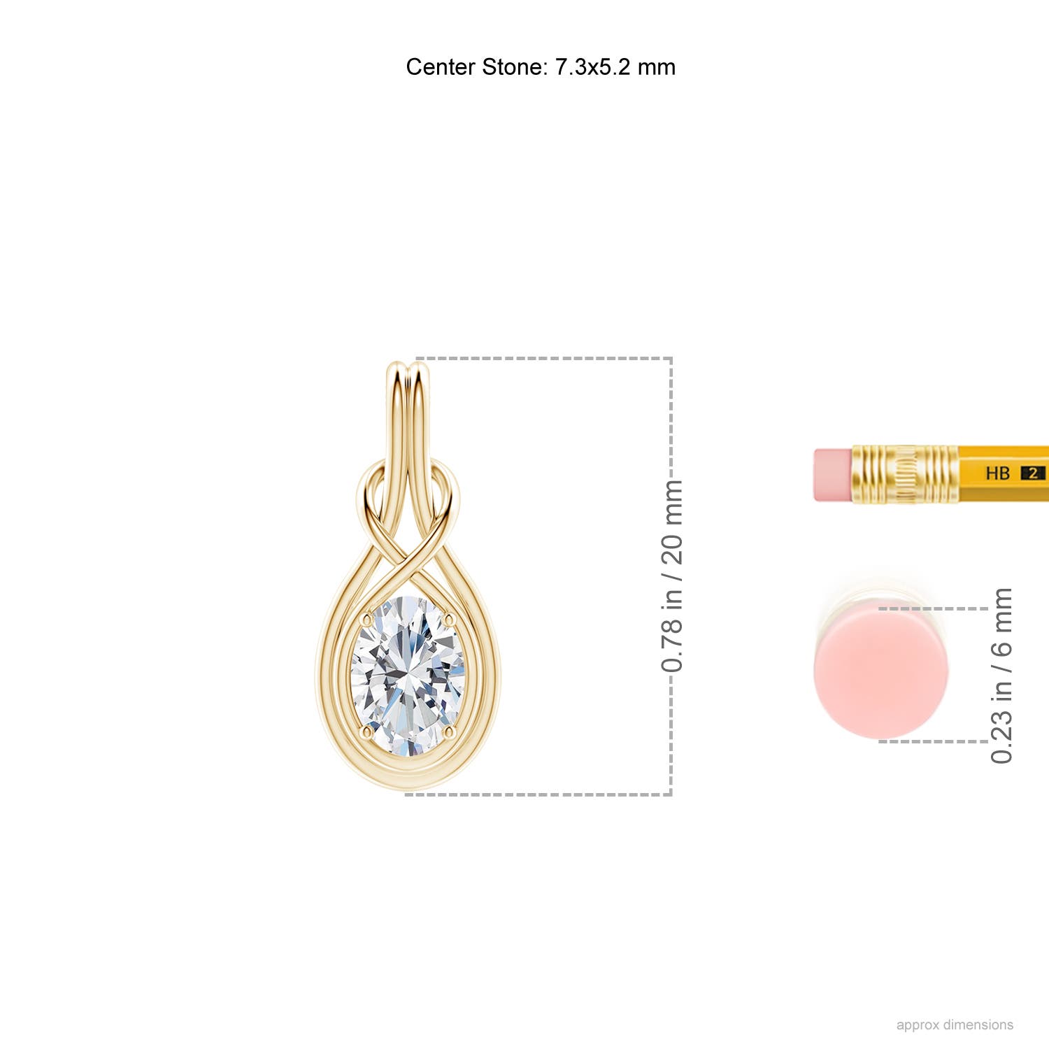 G, VS2 / 0.76 CT / 18 KT Yellow Gold