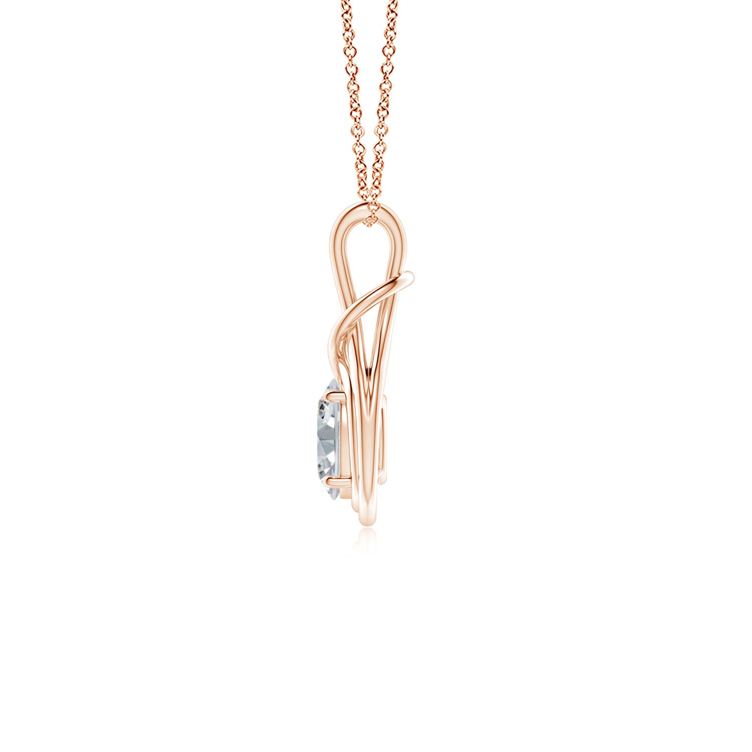 H, SI2 / 0.76 CT / 18 KT Rose Gold