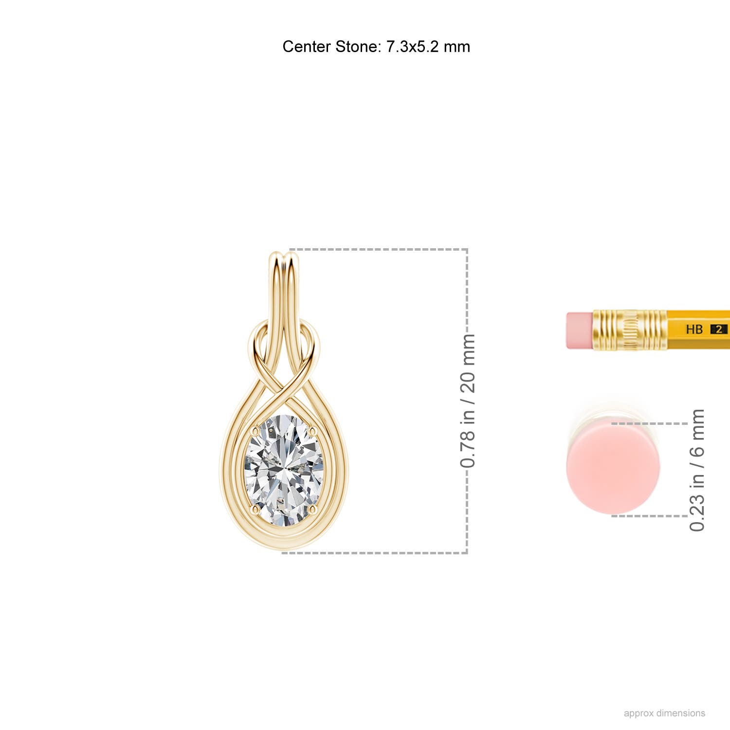 H, SI2 / 0.76 CT / 18 KT Yellow Gold