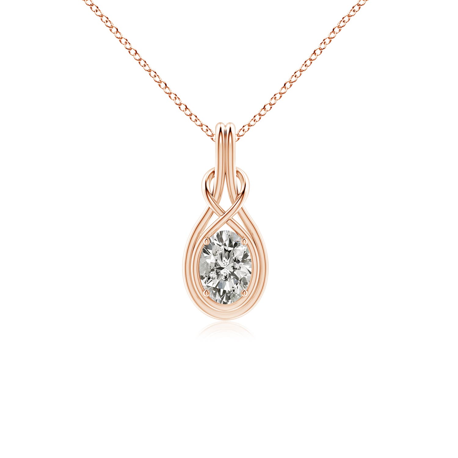 K, I3 / 0.76 CT / 18 KT Rose Gold