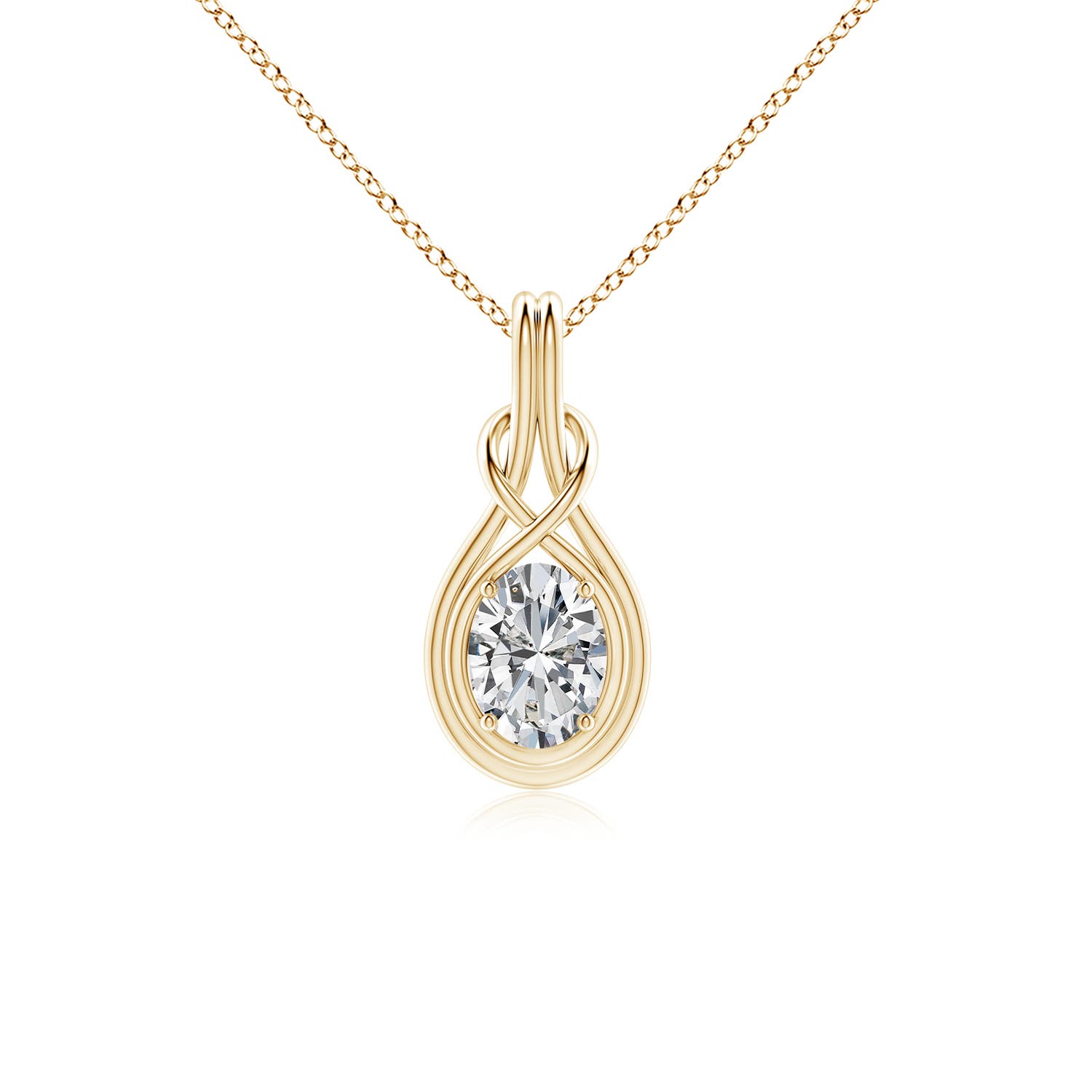 H, SI2 / 1 CT / 18 KT Yellow Gold