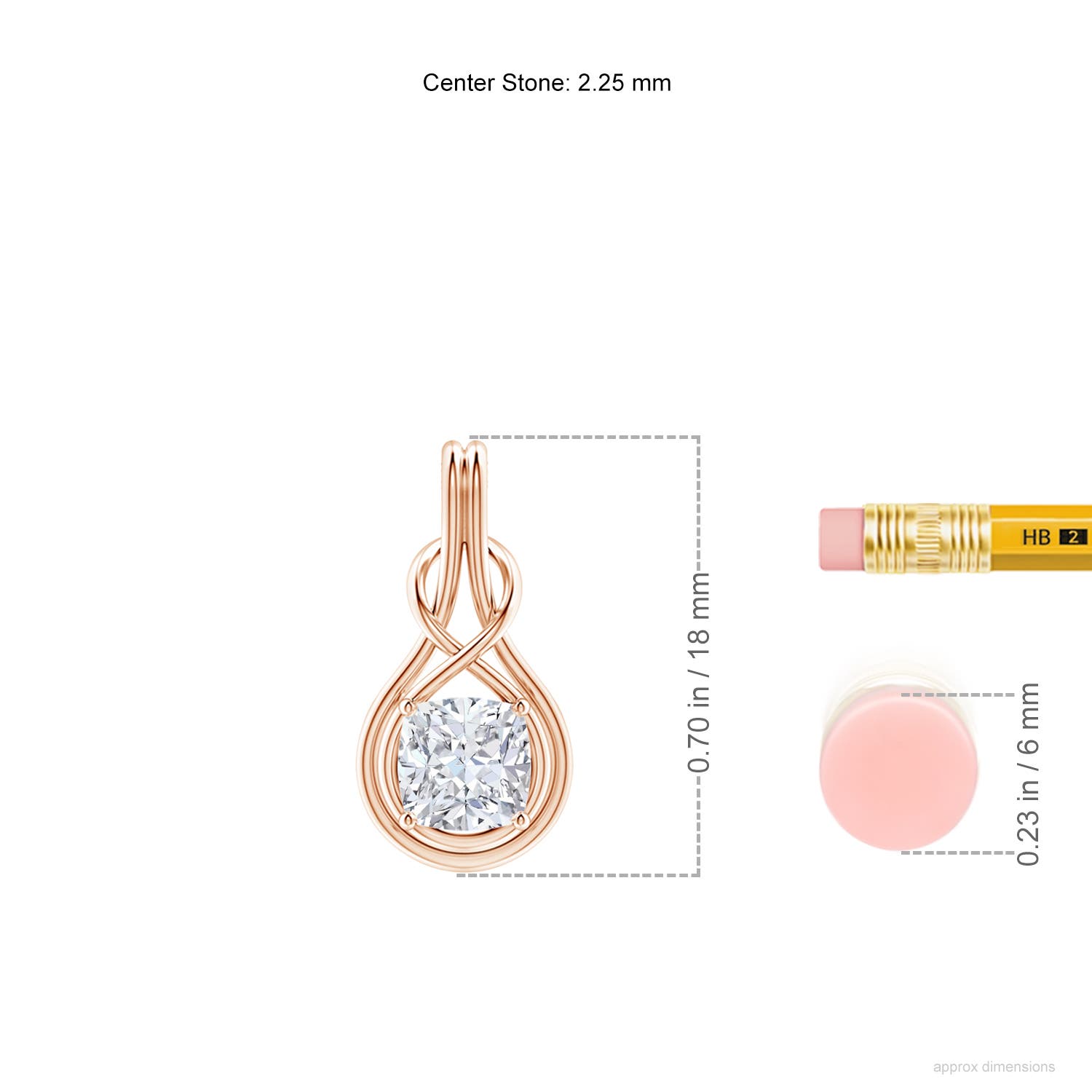 G, VS2 / 0.75 CT / 18 KT Rose Gold