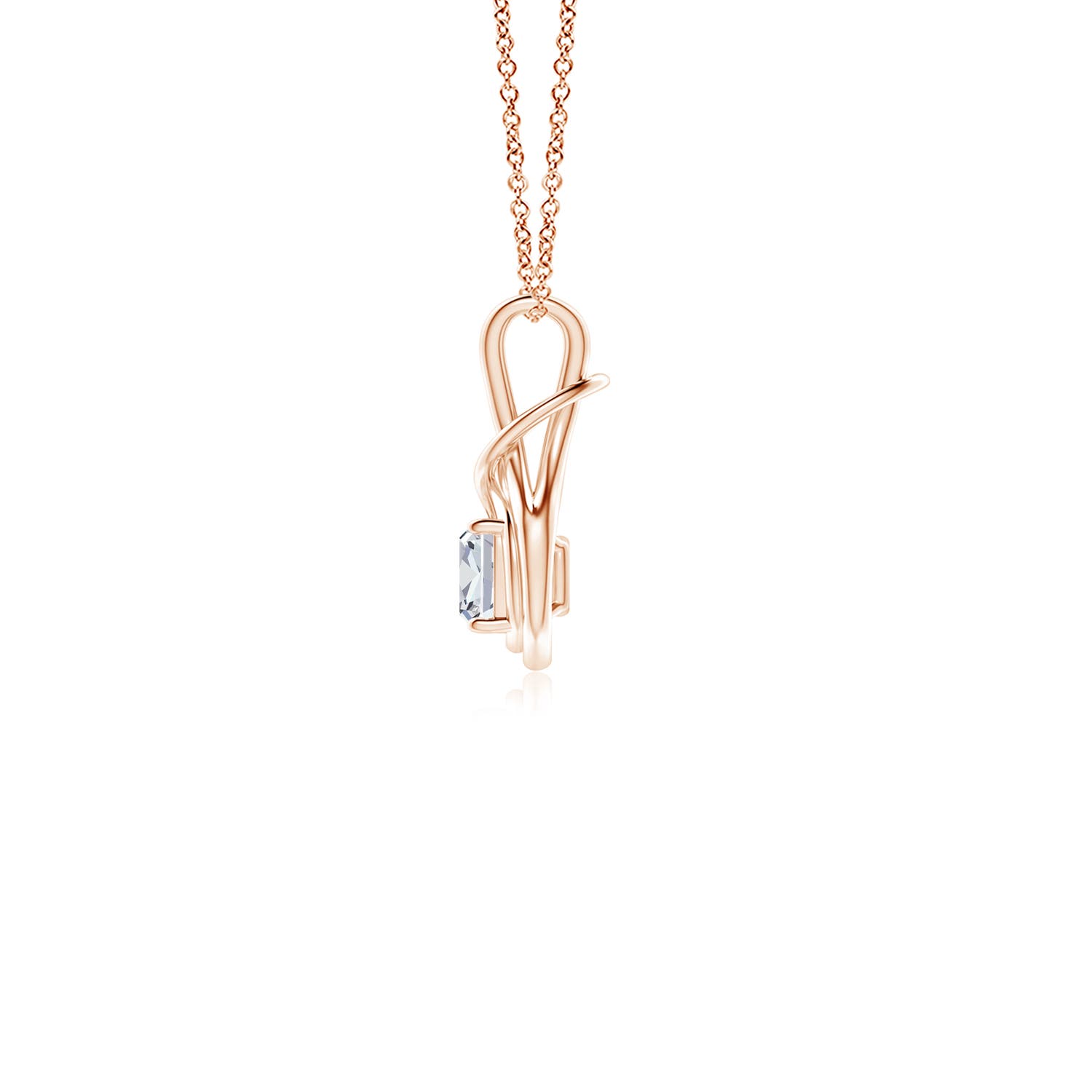 H, SI2 / 0.75 CT / 18 KT Rose Gold