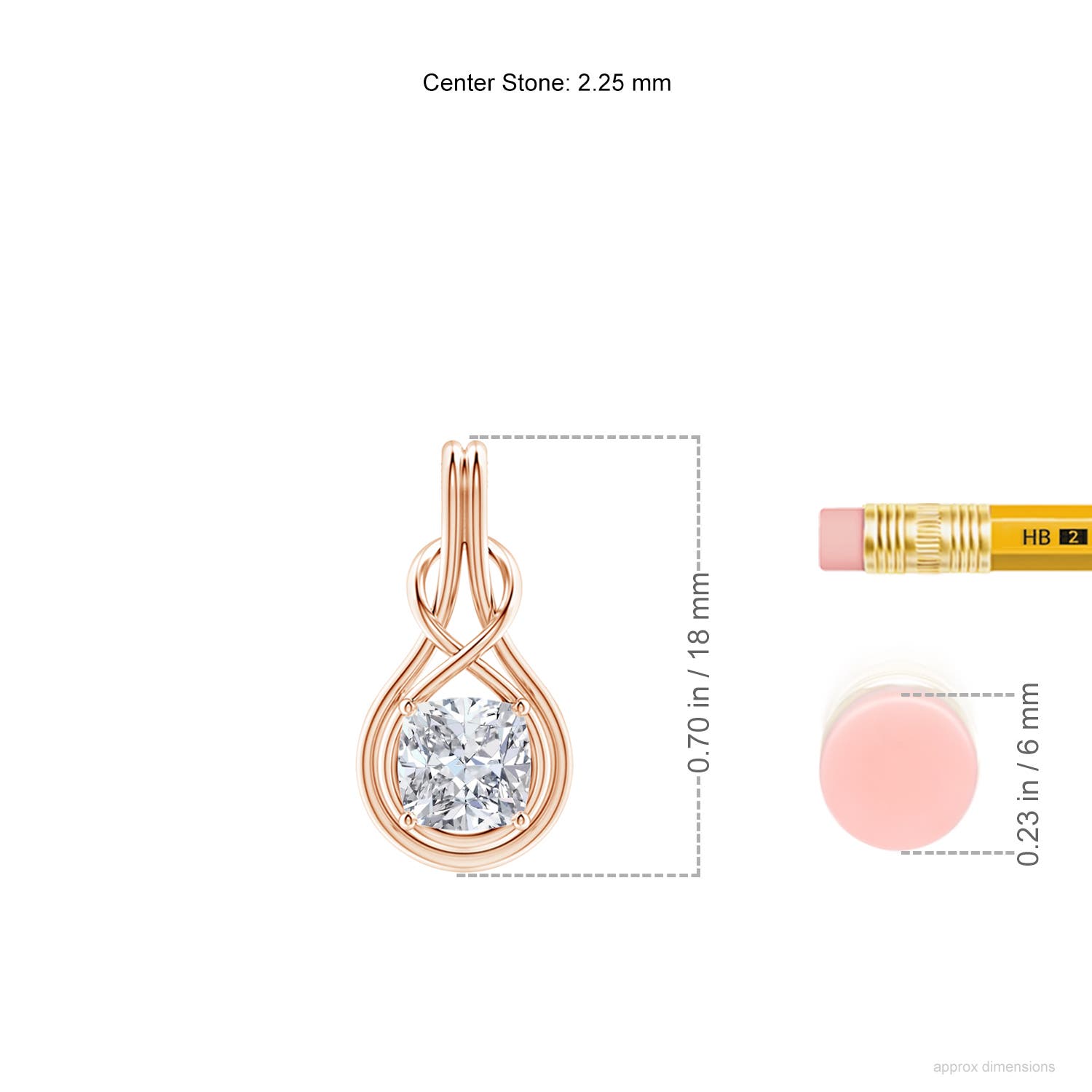 H, SI2 / 0.75 CT / 18 KT Rose Gold