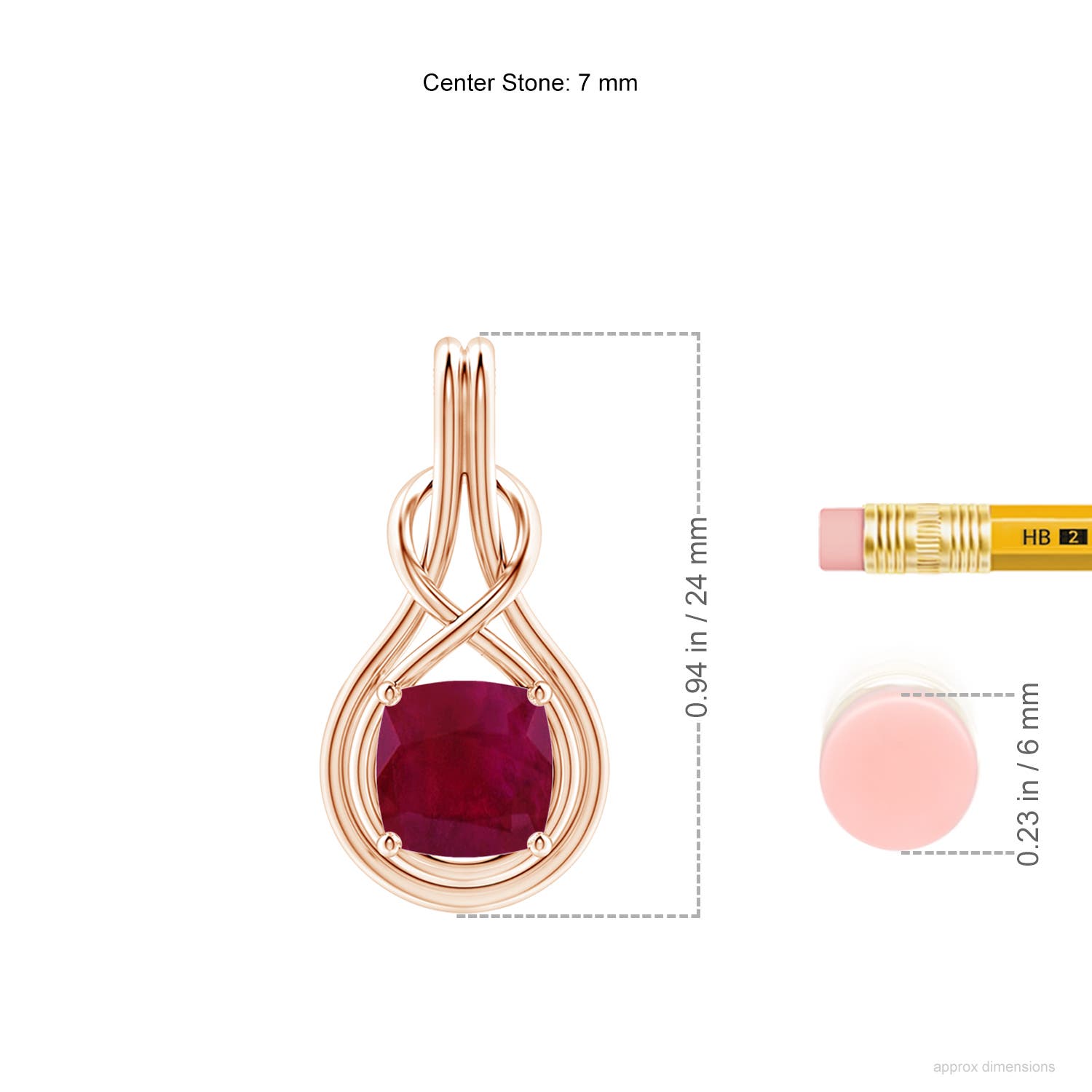 A - Ruby / 1.6 CT / 18 KT Rose Gold