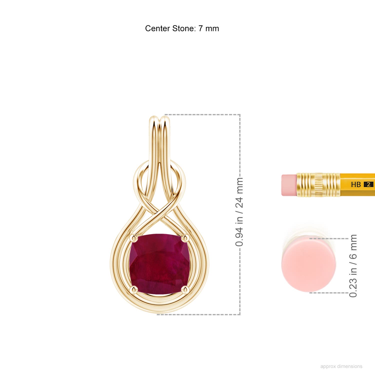 A - Ruby / 1.6 CT / 18 KT Yellow Gold