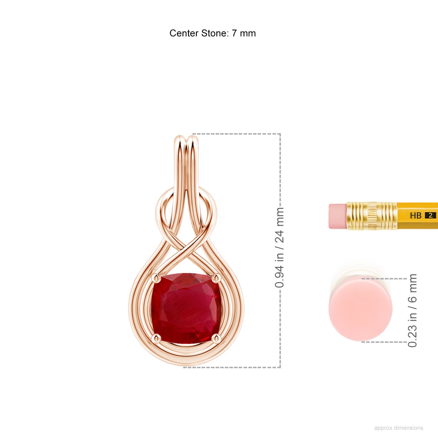 AA - Ruby / 1.6 CT / 18 KT Rose Gold