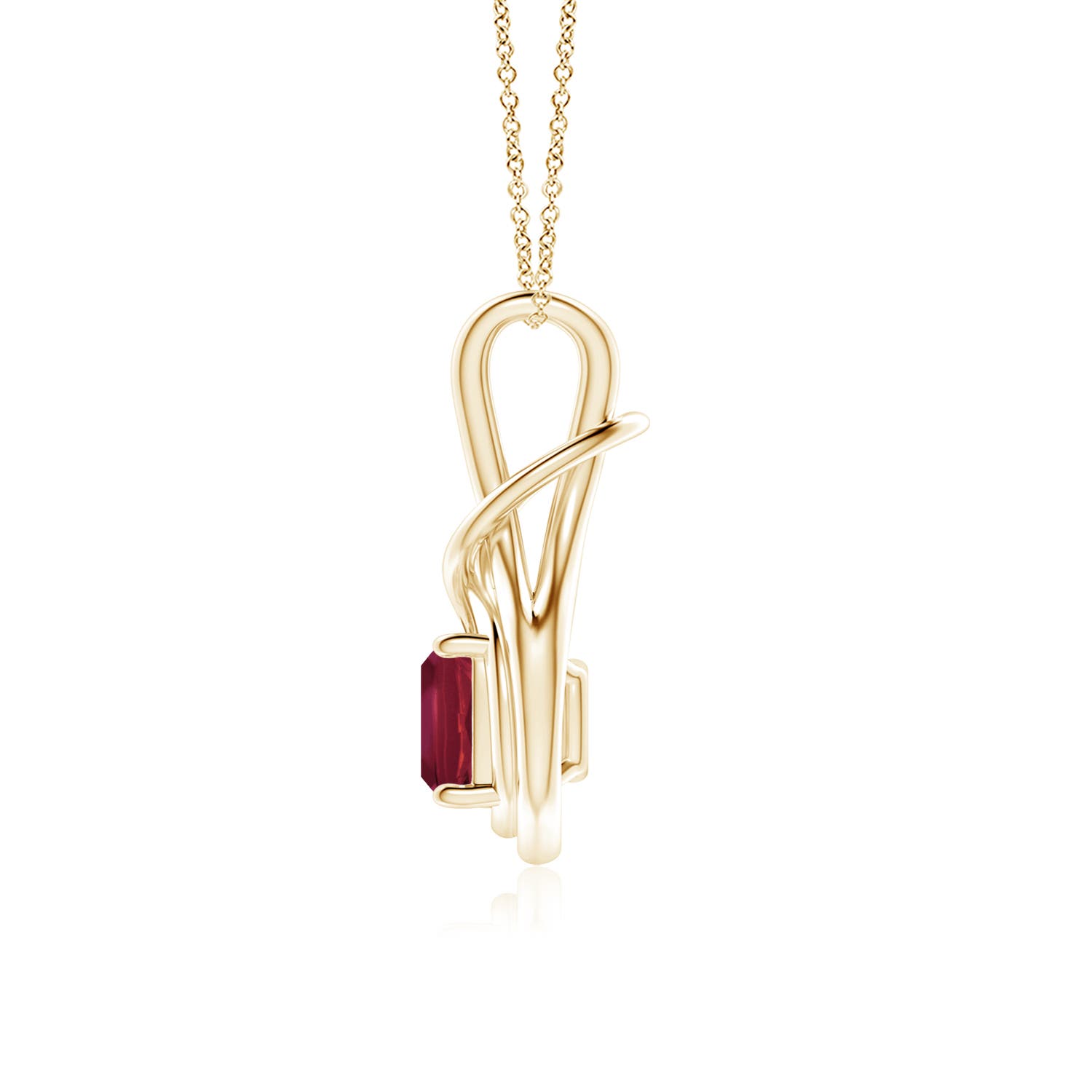 A - Ruby / 2.6 CT / 18 KT Yellow Gold