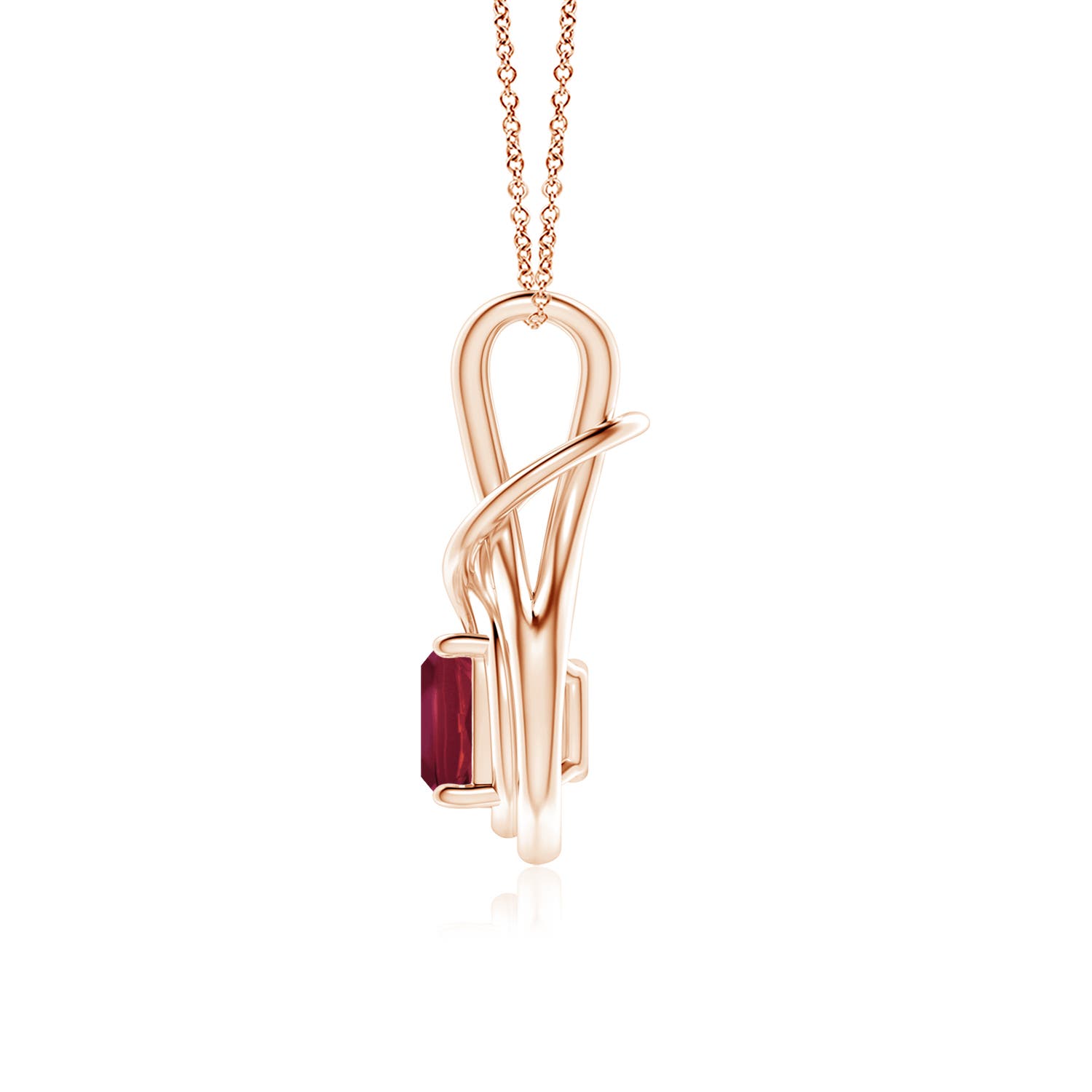 A - Ruby / 2.6 CT / 14 KT Rose Gold