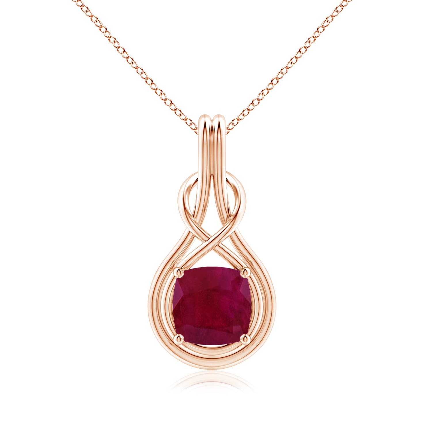 A - Ruby / 3.8 CT / 18 KT Rose Gold