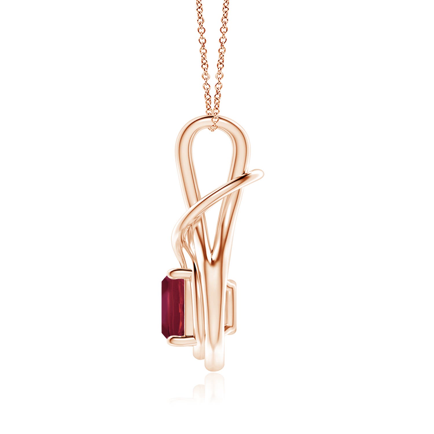 A - Ruby / 3.8 CT / 14 KT Rose Gold