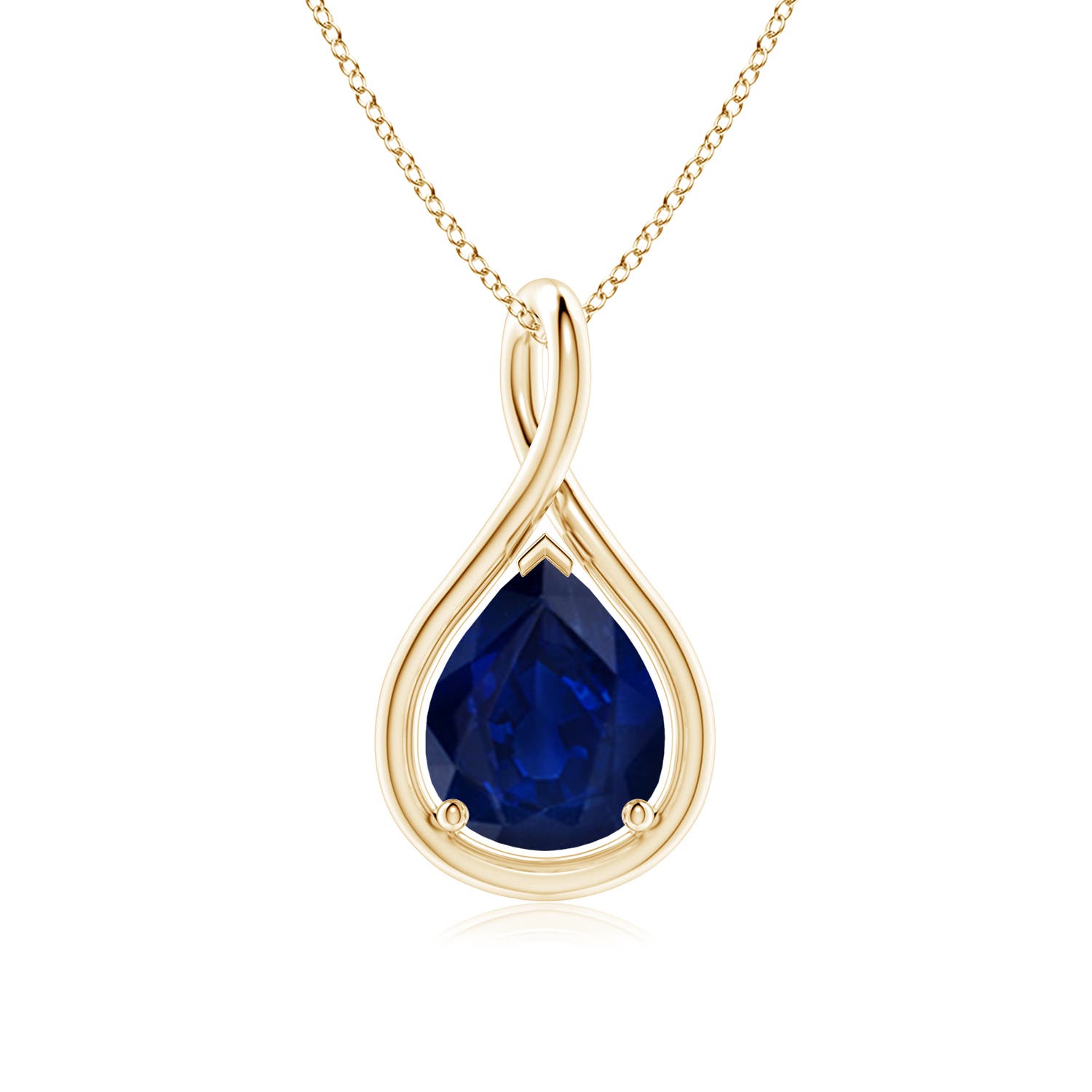 AA - Blue Sapphire / 3 CT / 18 KT Yellow Gold