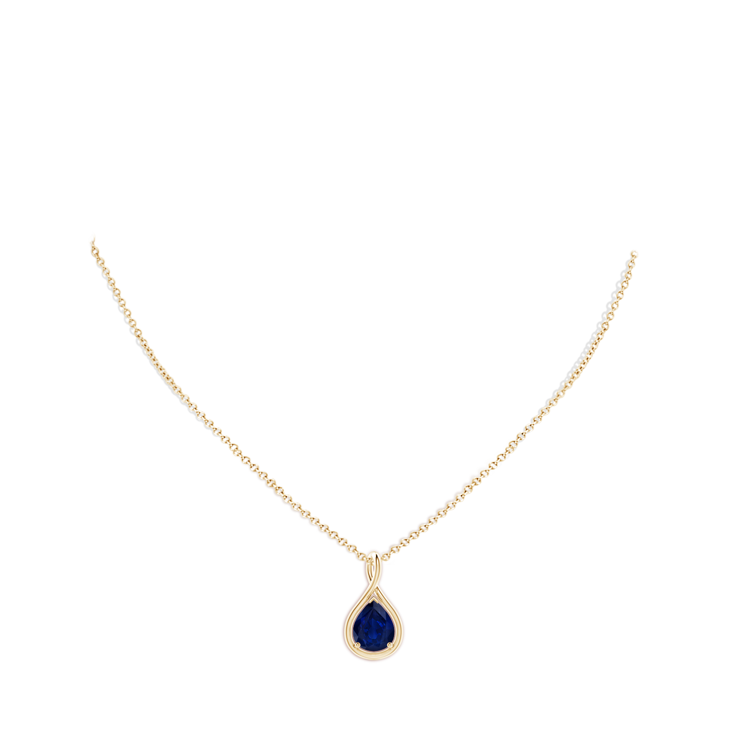 AA - Blue Sapphire / 3 CT / 18 KT Yellow Gold