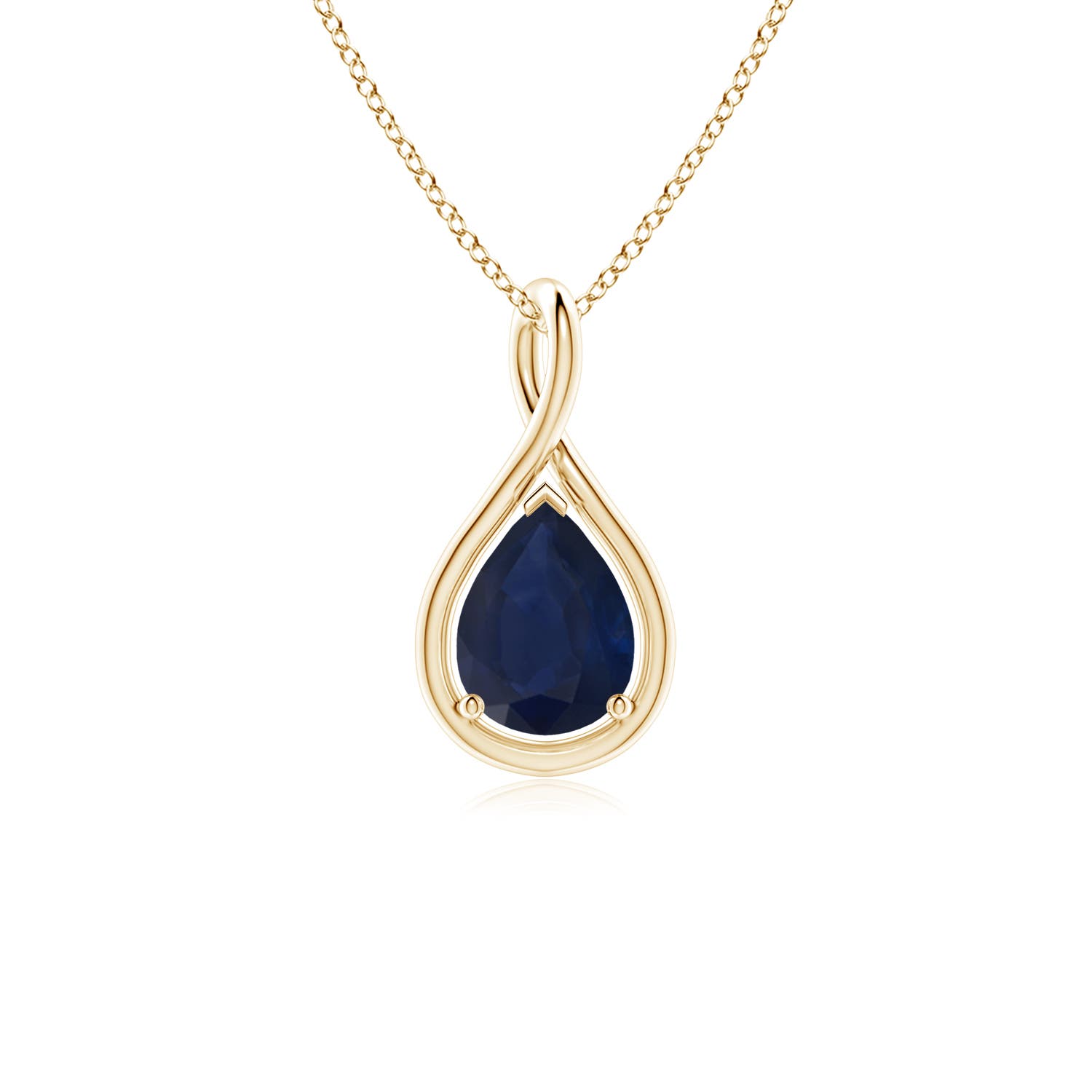 A - Blue Sapphire / 1.15 CT / 18 KT Yellow Gold