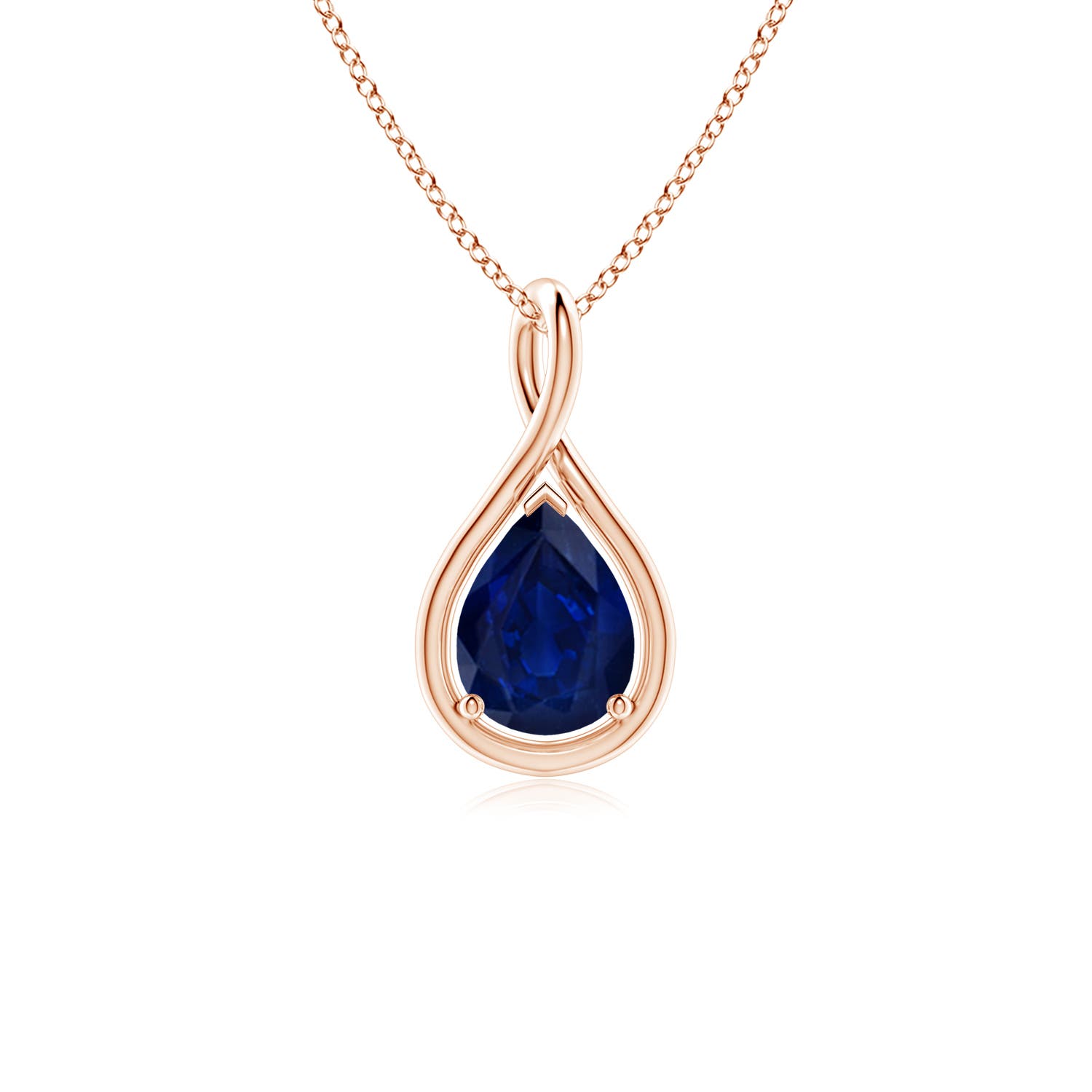 AA - Blue Sapphire / 1.15 CT / 18 KT Rose Gold